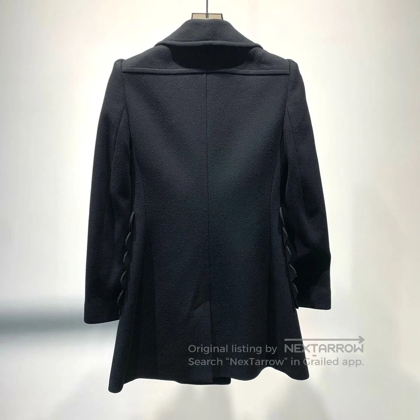 Valentino Valentino Heavy Black Wool Coat. Size US M / EU 48-50 / 2 - 2 Thumbnail