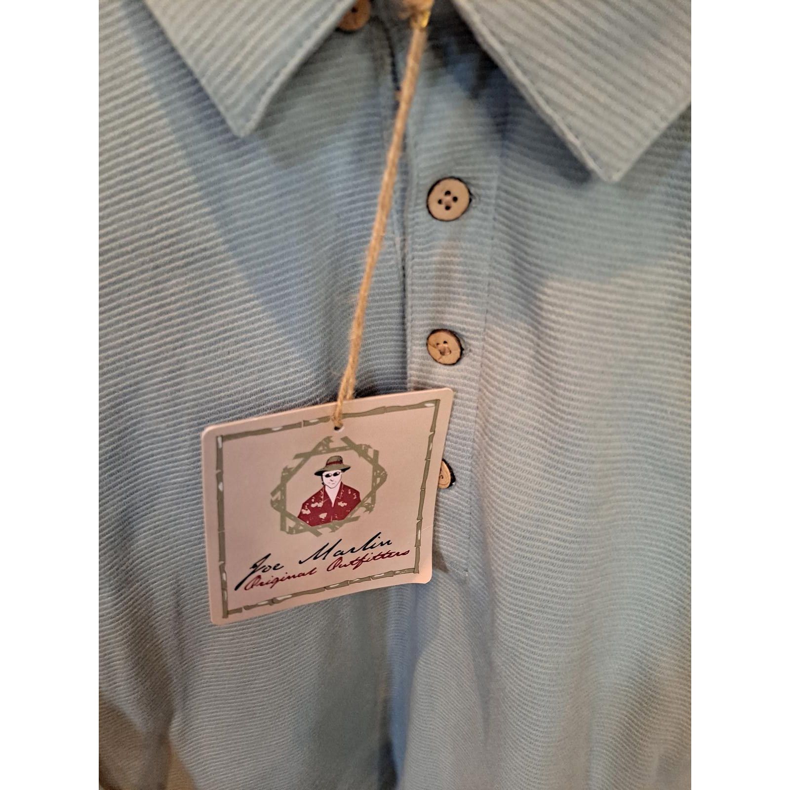 Other New Joe Marlin Blue Ribbed Polo Size XL Size US XL / EU 56 / 4 - 3 Thumbnail