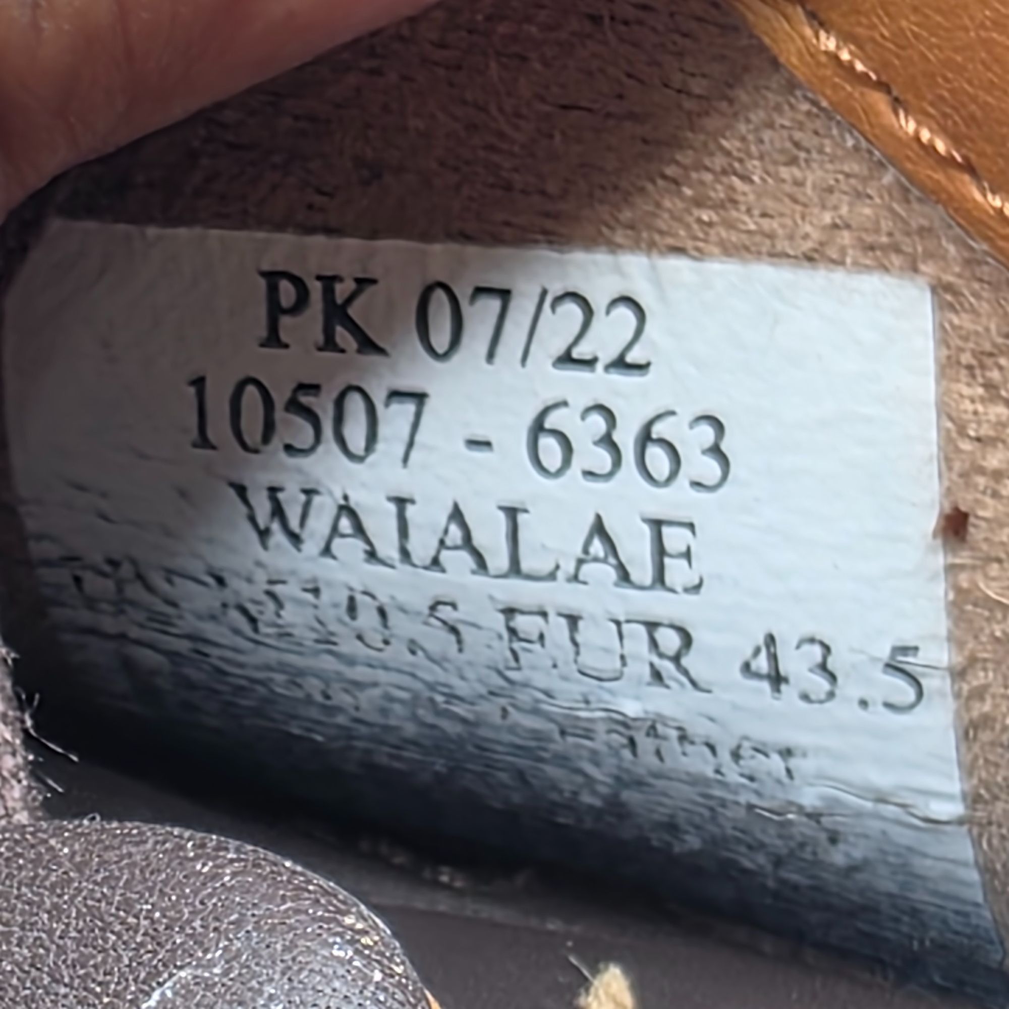Olukai OluKai Waialae Mens Golf Shoes 10.5 Brown Dark Wood Leather Size US 10.5 / EU 43-44 - 5 Thumbnail