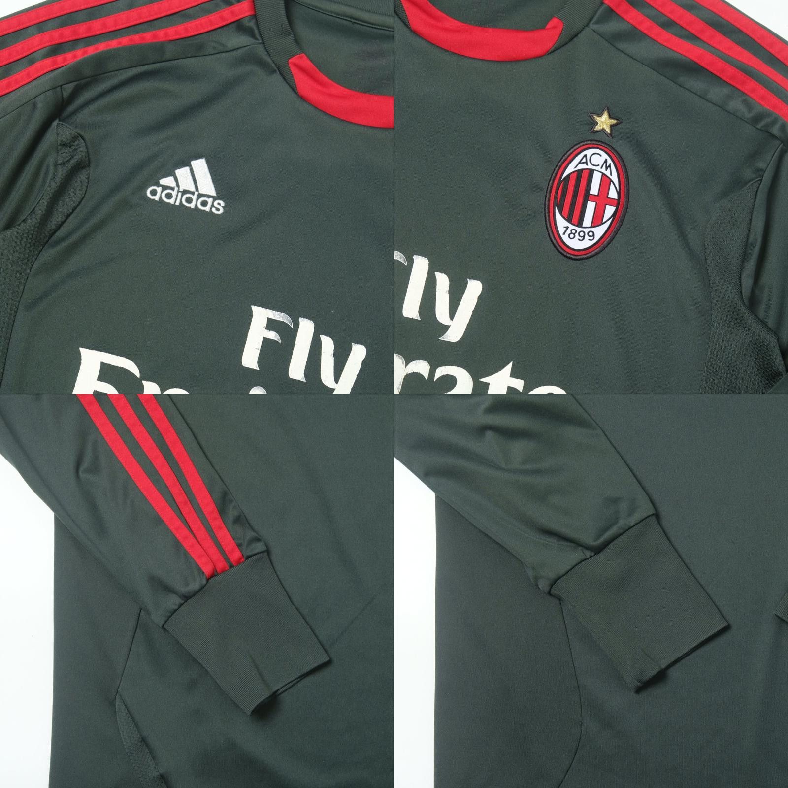 Adidas 2011/12 AC Milan Goalkeeper Shirt Adidas (M/L) Size US M / EU 48-50 / 2 - 5 Thumbnail