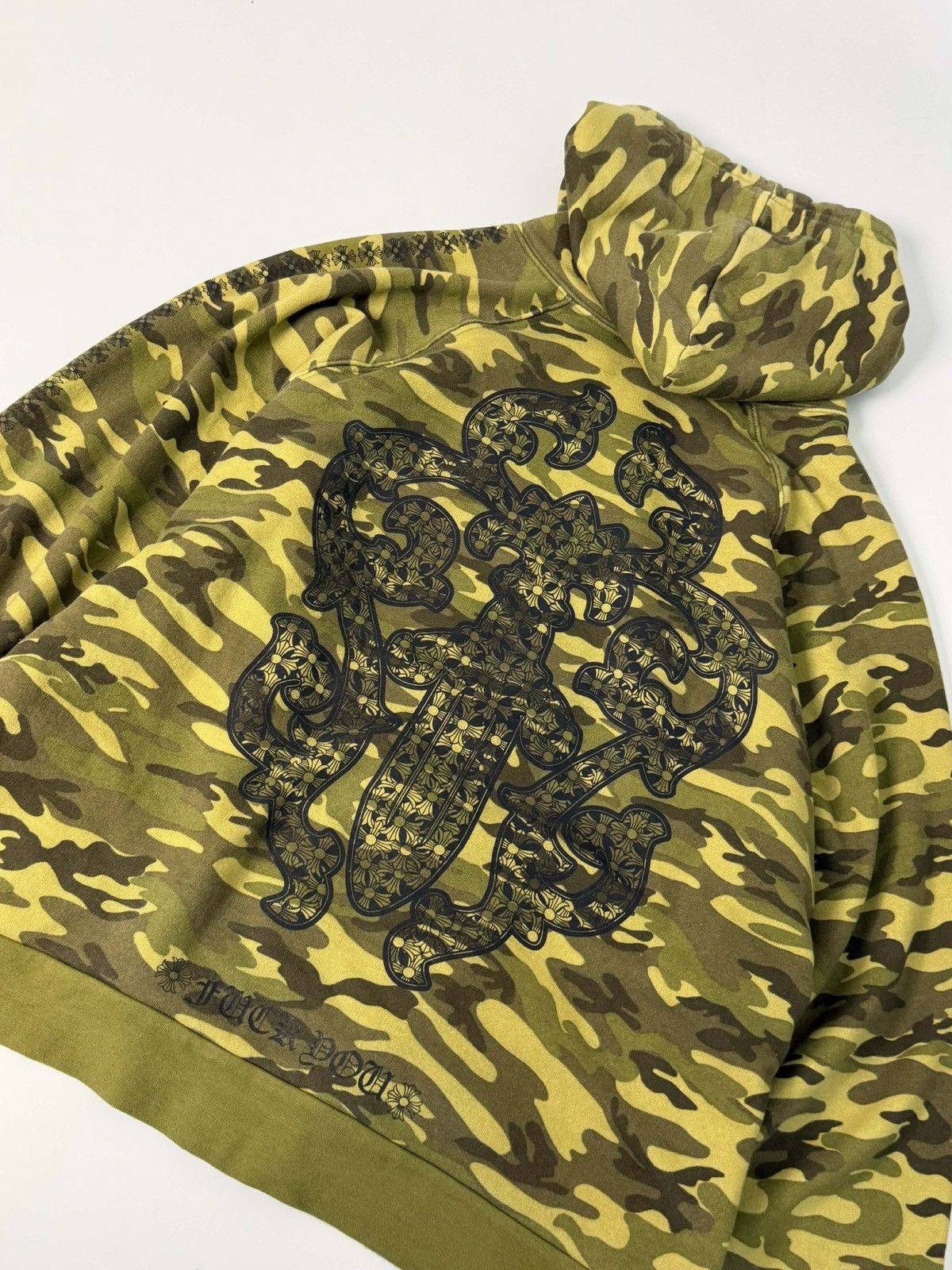 Chrome Hearts Chrome Hearts Camo Thermal Lined Zip Up Hoodie Size US M / EU 48-50 / 2 - 5 Thumbnail