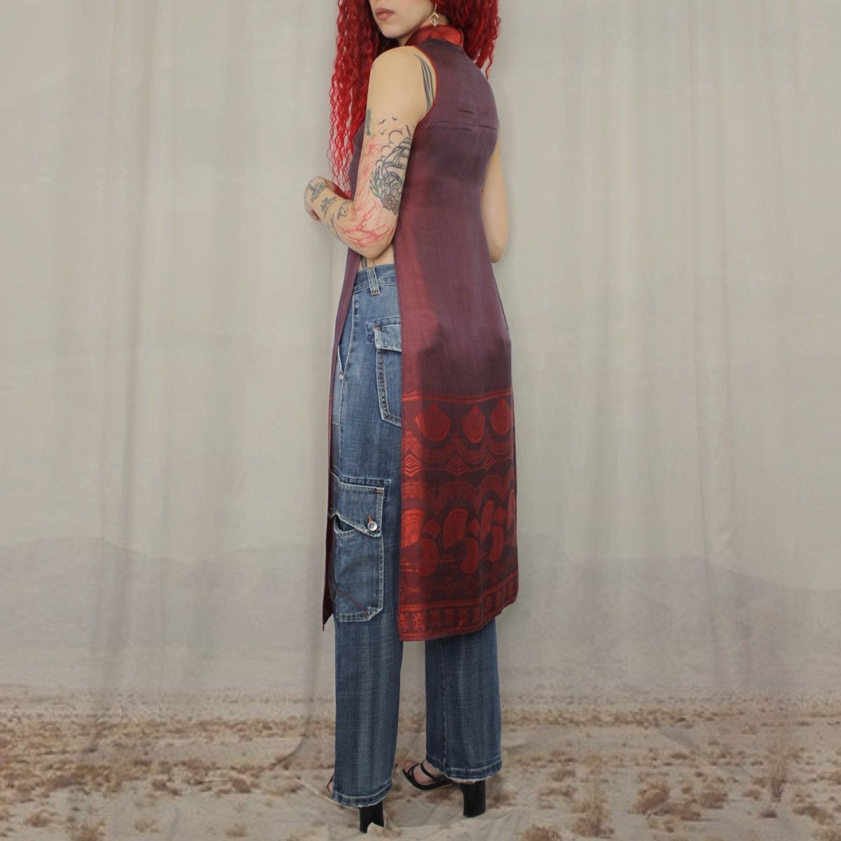 Other 🪭RED MAXI TOP🪭 Size S / US 4 / IT 40 - 3 Thumbnail