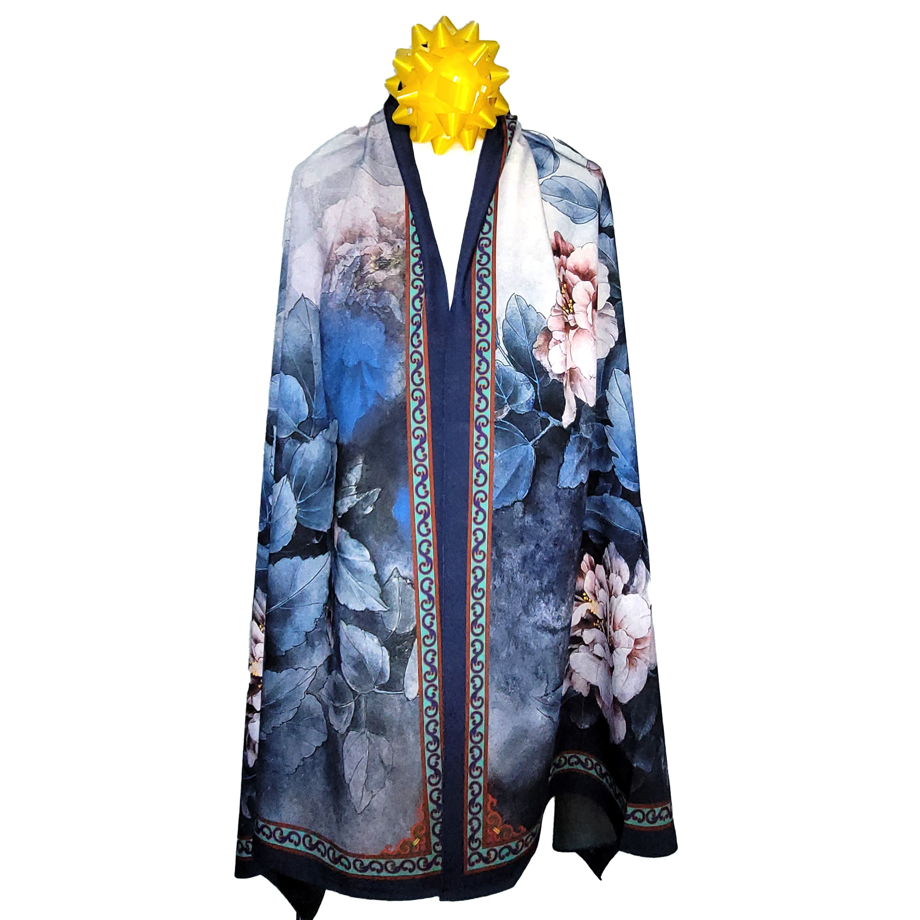 Other Double-Sided Silk Scarf 27"x70" Long Rectangle Wrap 3326 Size ONE SIZE - 4 Thumbnail