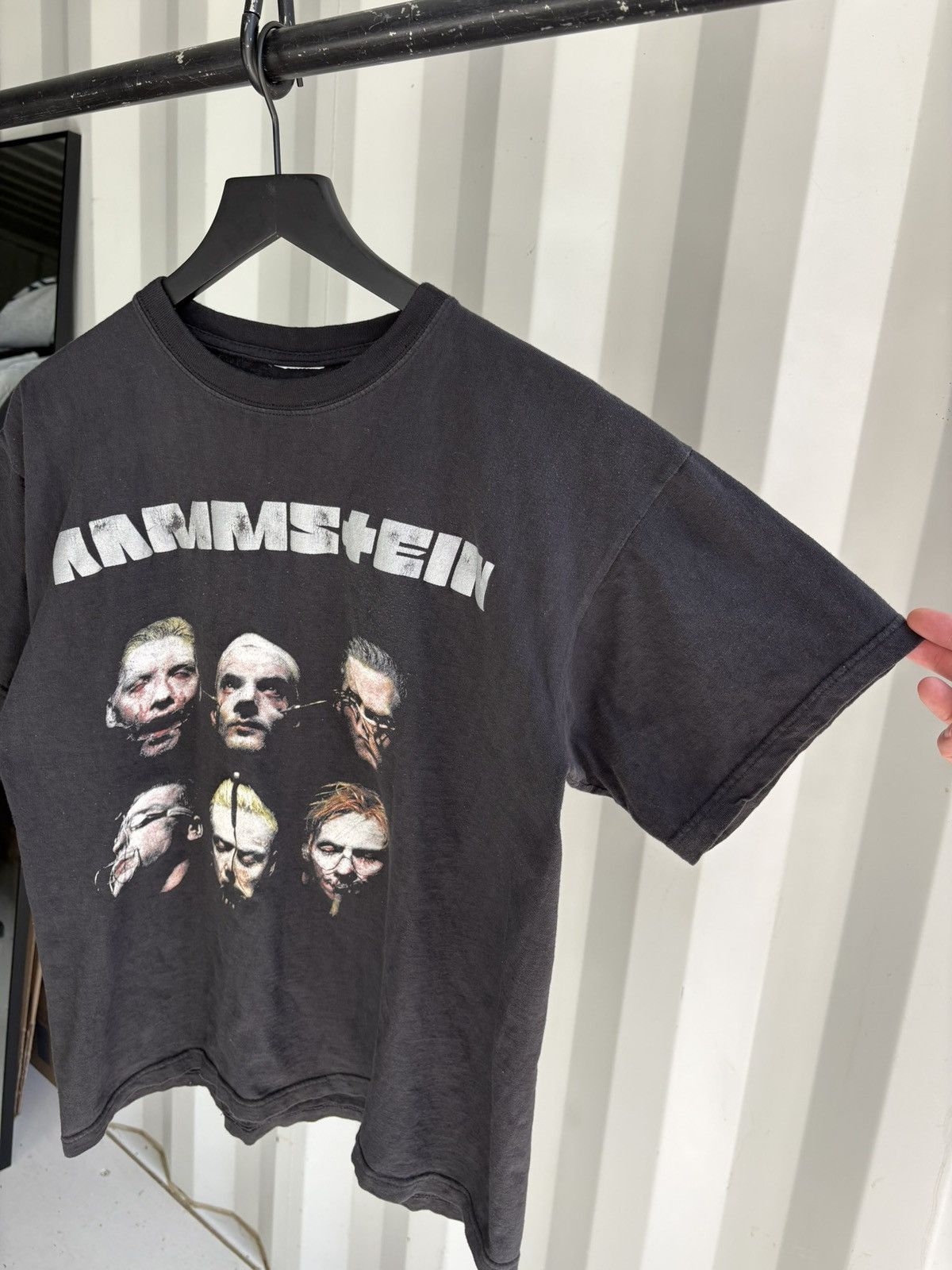 Band Tees Vintage Rammstein Shirt Faded Distressed Grunge Band Euro Size US L / EU 52-54 / 3 - 2 Thumbnail