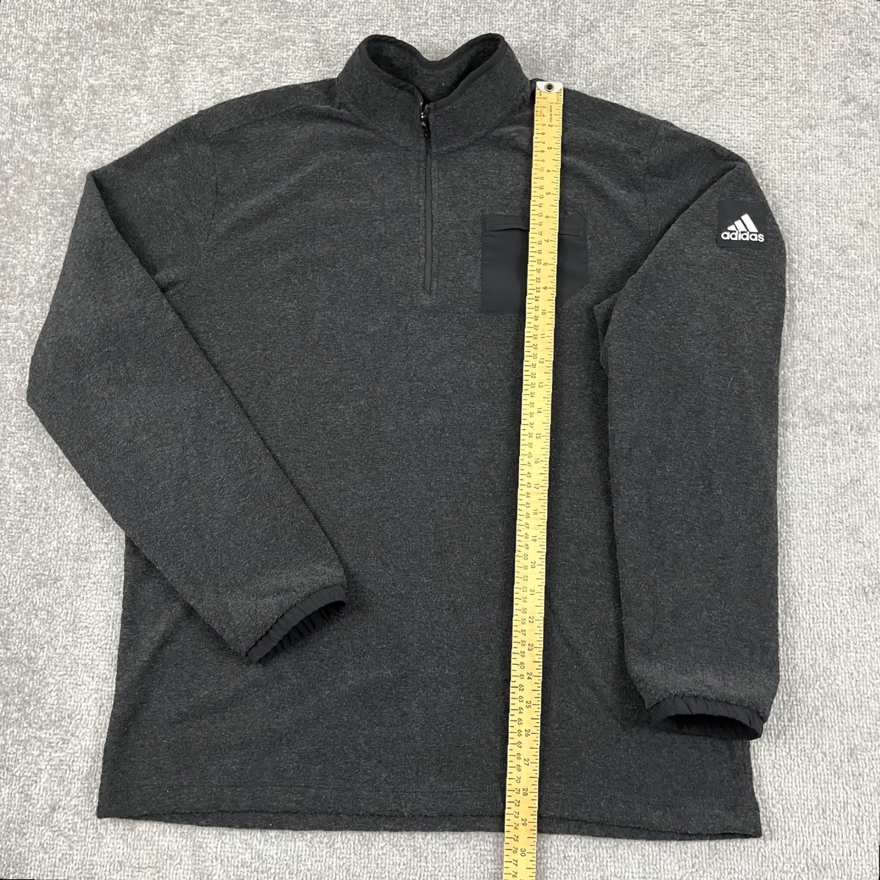 Adidas adidas Golf Sweater Pullover Mens XL Gray 1/4 Zip Casual Jacket Sports Outdoor Golf Mens XL Gray Size US XL / EU 56 / 4 - 4 Thumbnail
