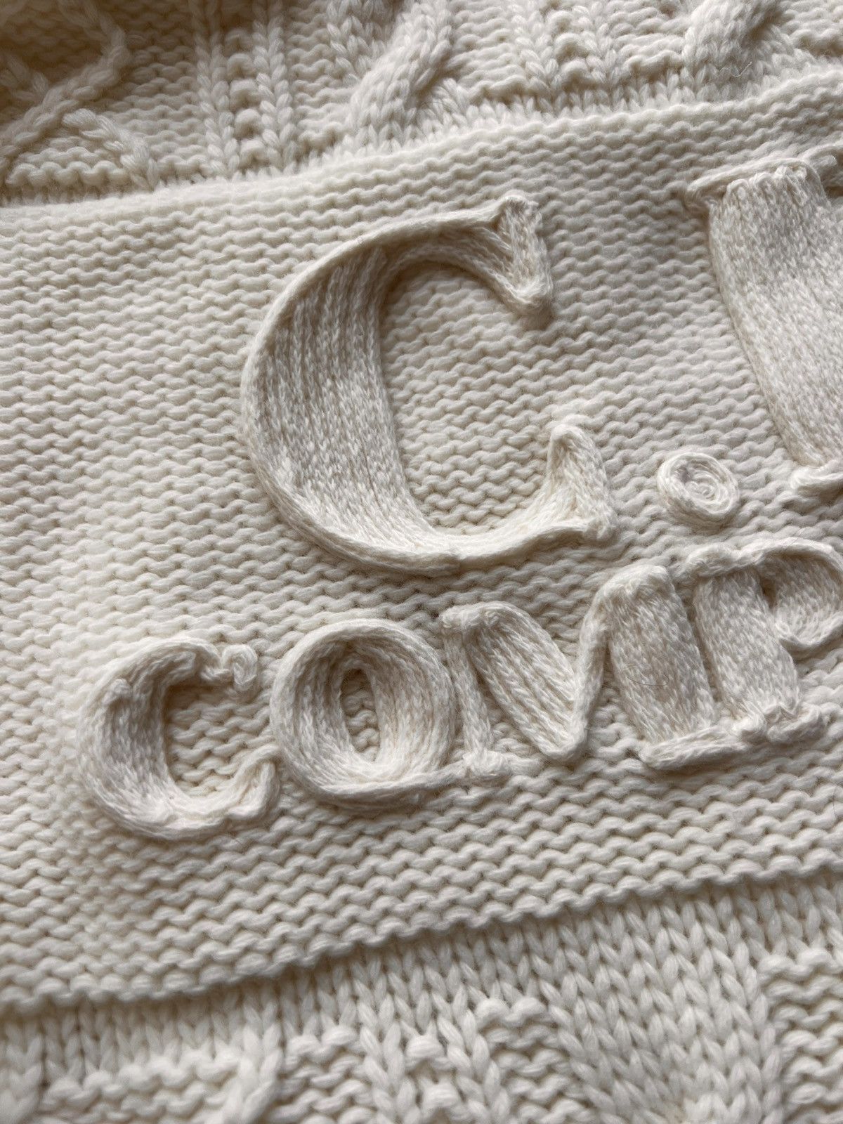 C.P. Company L C.P. Company Cable Knit Sweater Off White pullover jumper Size US L / EU 52-54 / 3 - 23 Thumbnail