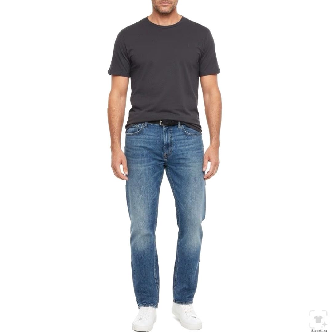 Levi's Levi's 505 Jeans Mens Regular Zip Fly Straight Light Blue Wash 30in Inseam 36W 30L Denim Cotton Elastodiene Size US 36 / EU 52 - 4 Thumbnail