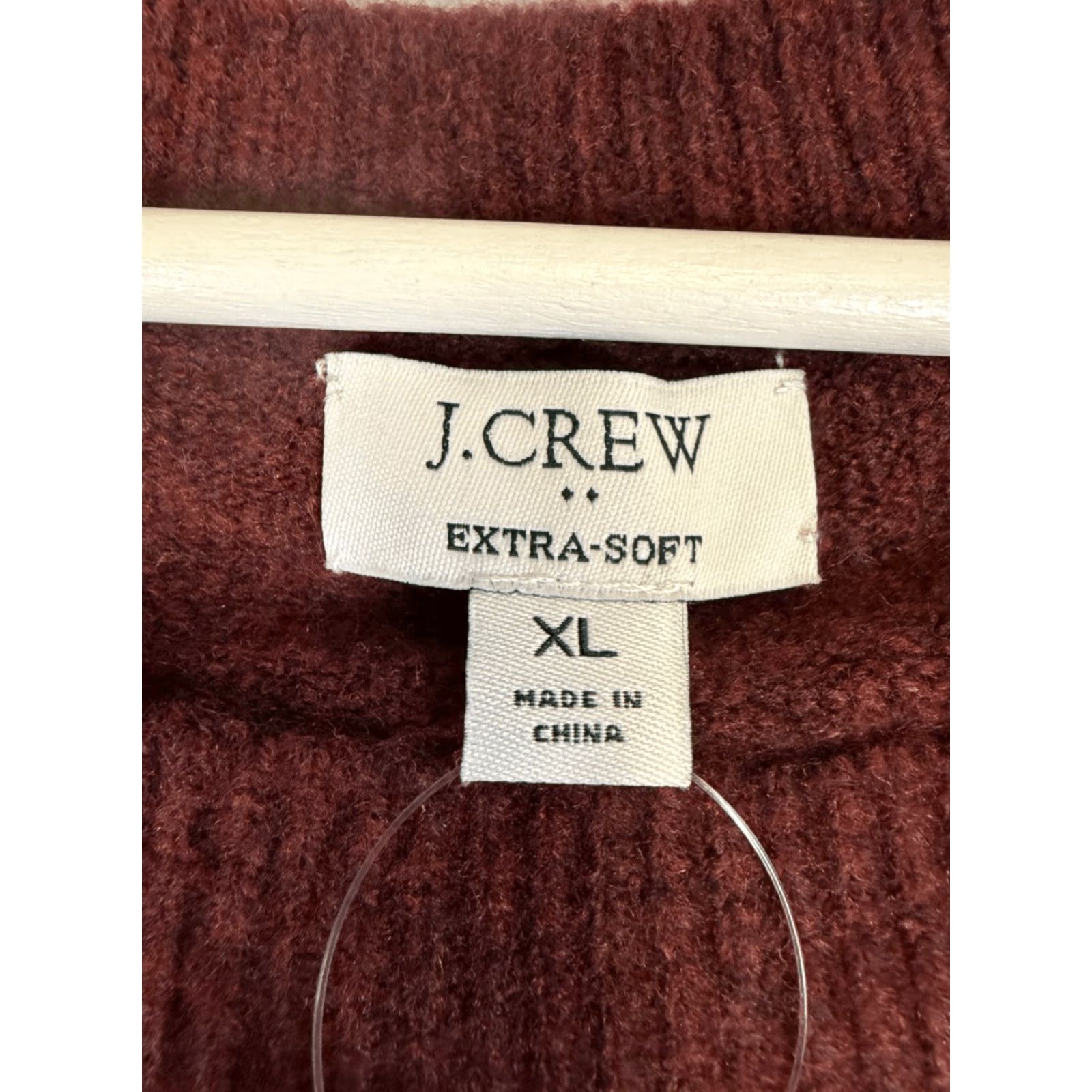 J.Crew J. Crew Sweater Womens XL Purple Wool Blend Pullover Extra Soft Acrylic Pullover Sweater (Brand New) Size XL / US 12-14 / IT 48-50 - 2 Thumbnail