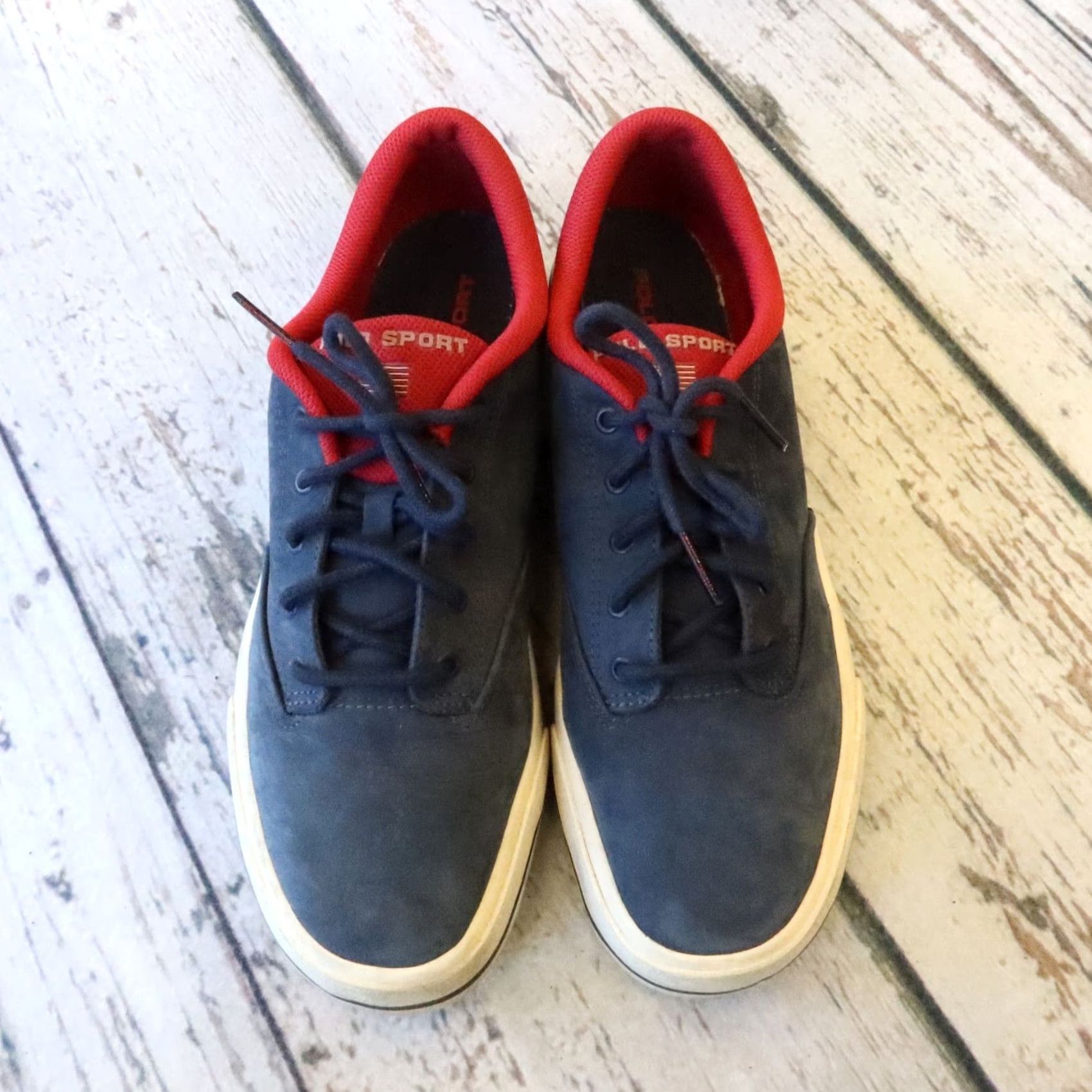 Vintage Vintage Polo Sport Shoes Nubuck Blue 90s Size 10 Mens Sneakers Size US M / EU 48-50 / 2 - 2 Thumbnail