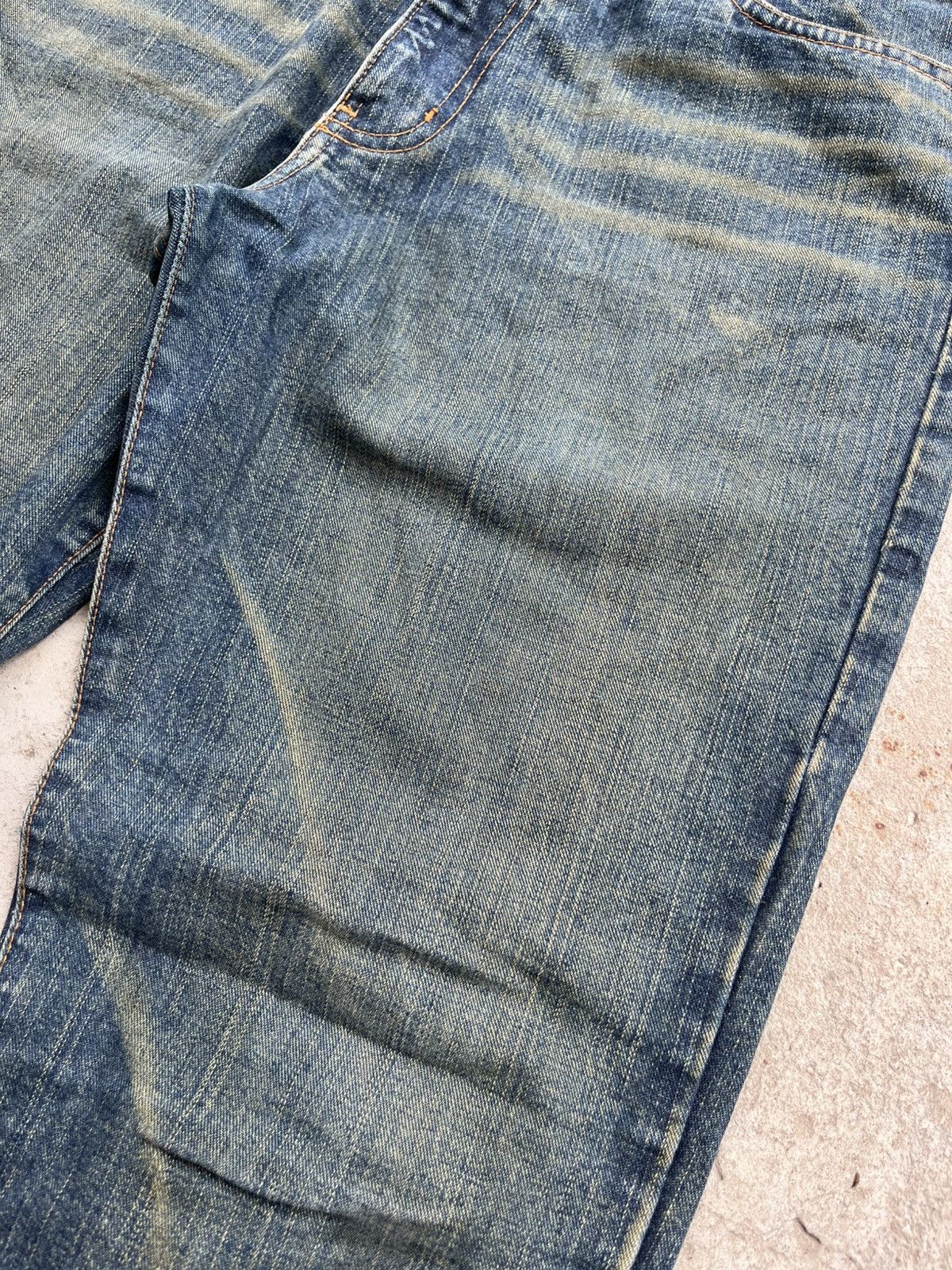 Miss Sixty Flared Miss Sixty Dirty Faded Denim Pants Jeans Y2K Japanese Size 32" / US 10 / IT 46 - 7 Thumbnail
