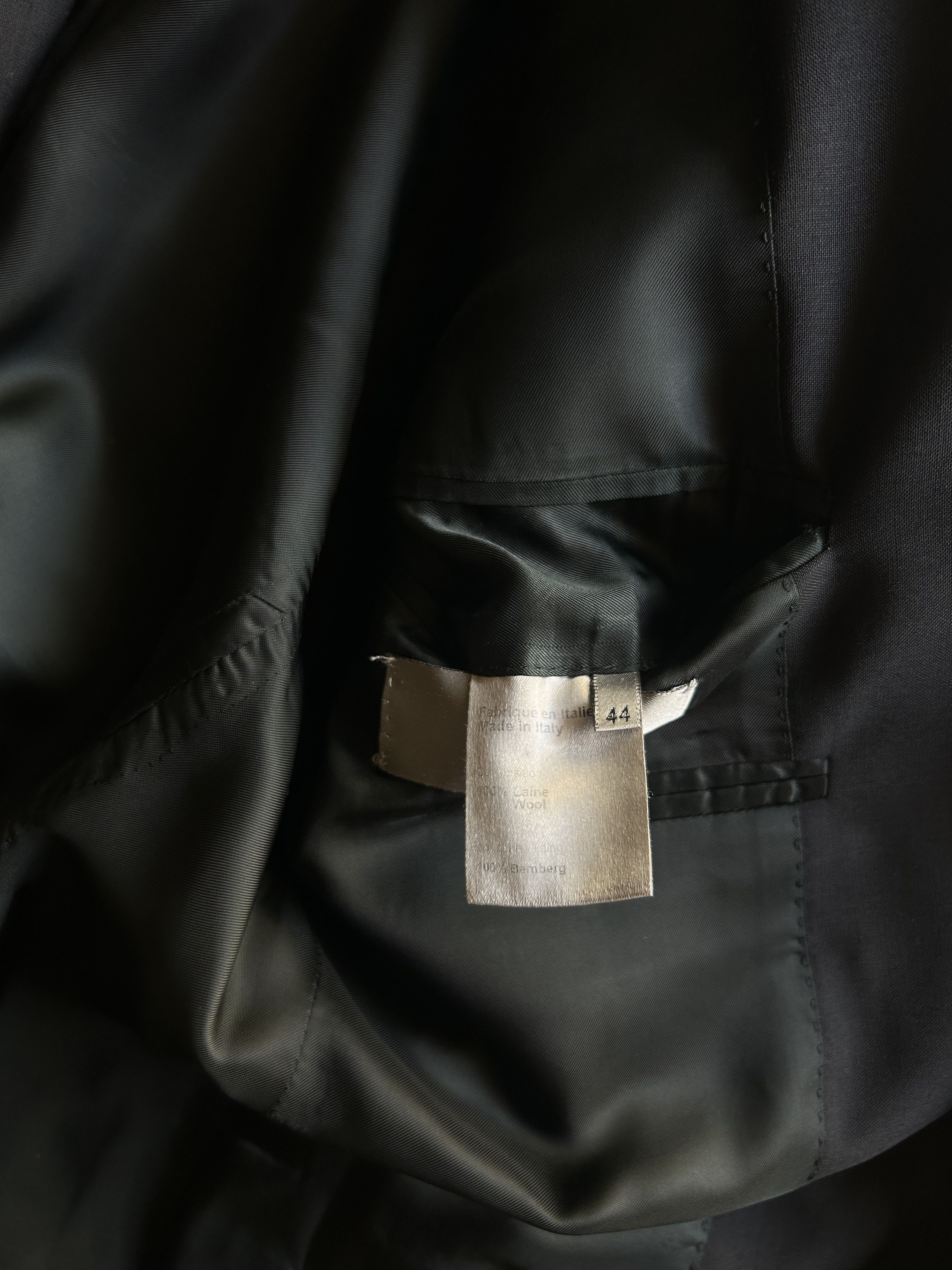 Dior Dior Black Blazer Hedi Slimane Size 44S - 5 Thumbnail