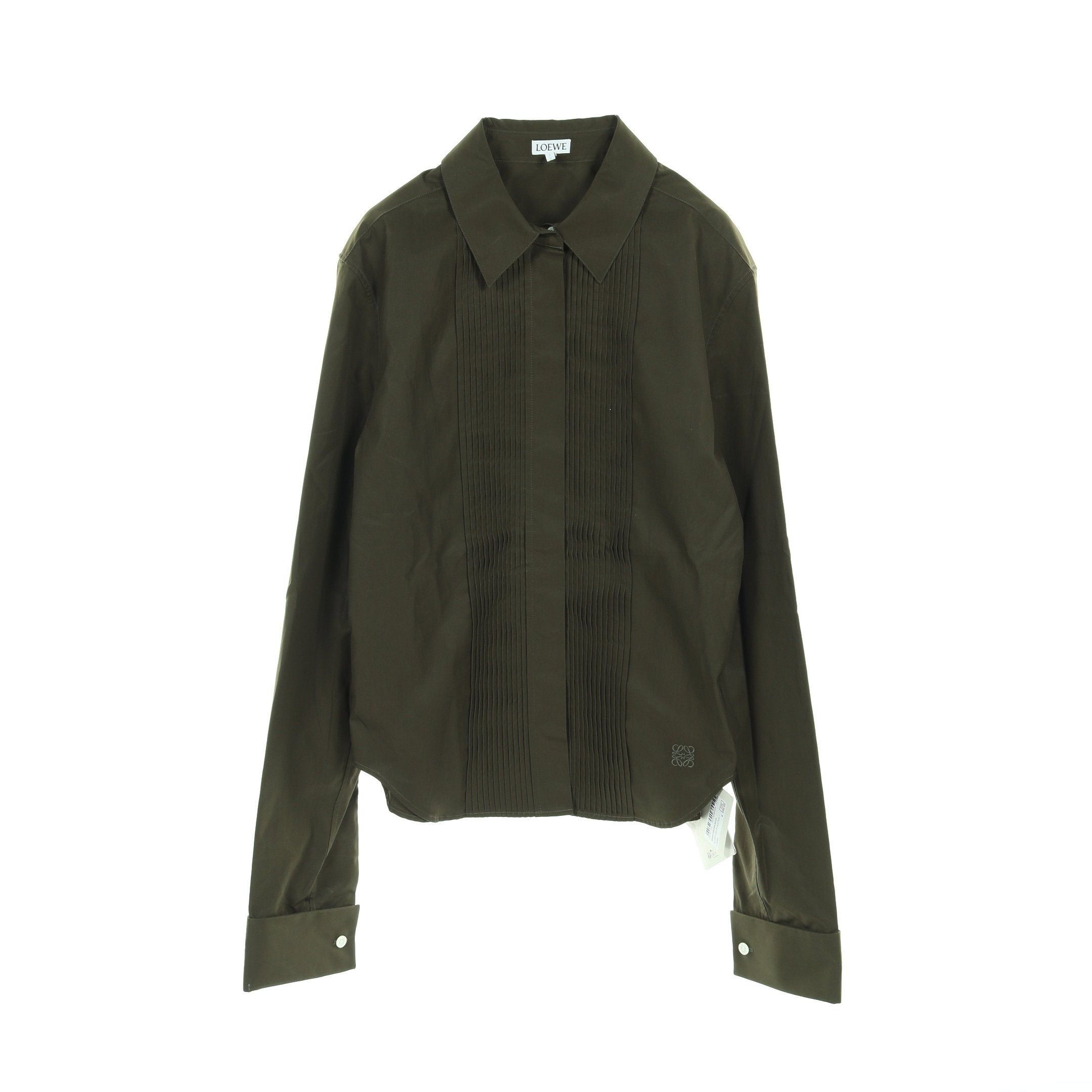 Loewe Loewe Anagram Shirt Cotton Khaki Green Size ONE SIZE - 1 Thumbnail