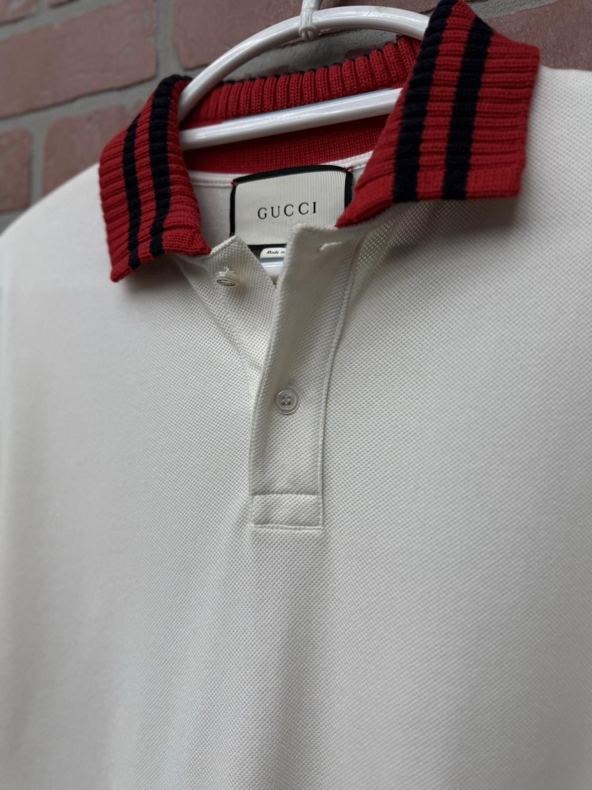Gucci Gucci Polo T Shirt White/Red Size XL $850 Retail Authentic Size US XL / EU 56 / 4 - 5 Thumbnail