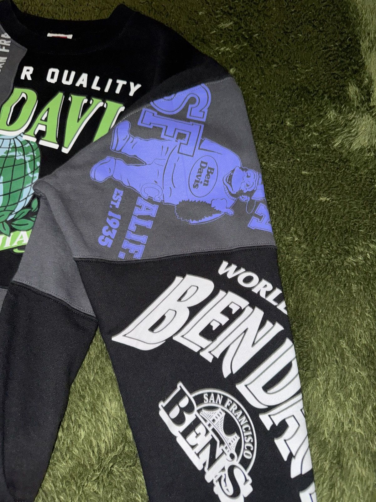 Ben Davis [M] Ben Davis Japan Exclusive Graphic Mixed Sweatshirt Size US M / EU 48-50 / 2 - 4 Thumbnail