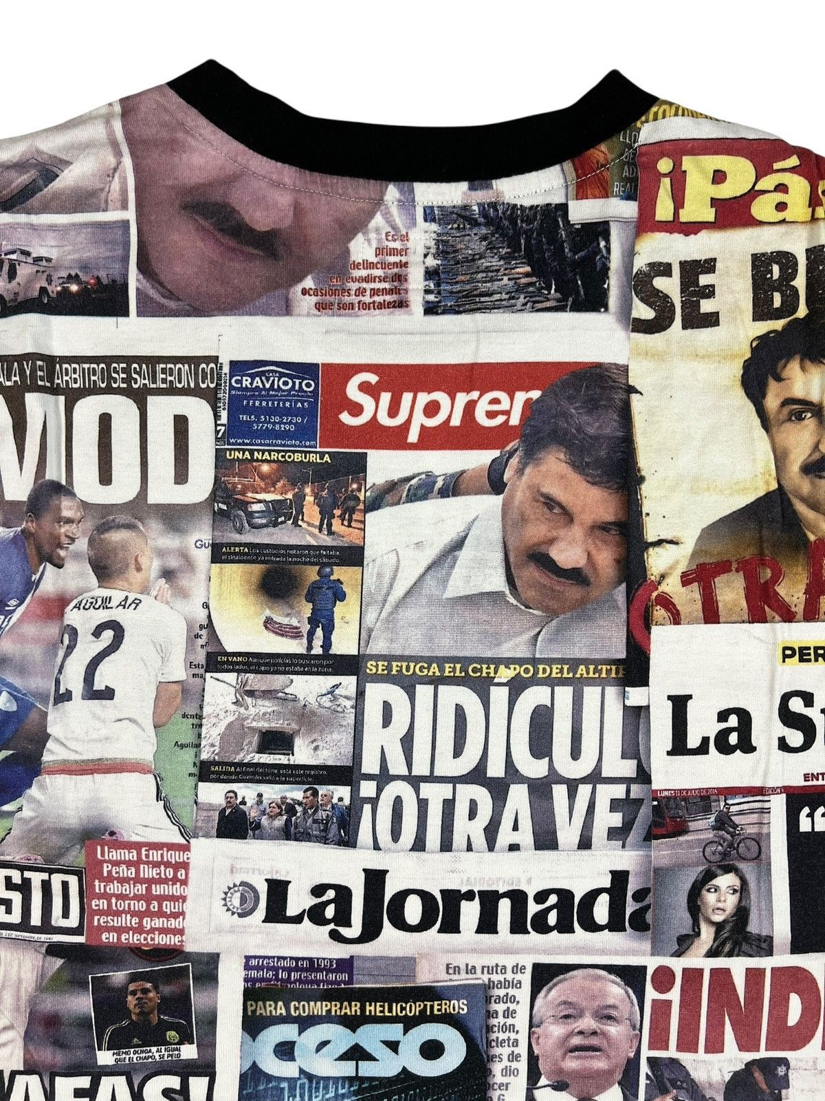 Supreme SS20 EL CHAPO ‘HEADLINE S/S TOP’ Size US XL / EU 56 / 4 - 14 Thumbnail