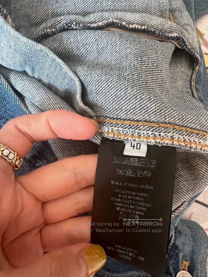 Balenciaga Balenciaga Denim Jacket Size US XXS / EU 40 - 5 Thumbnail