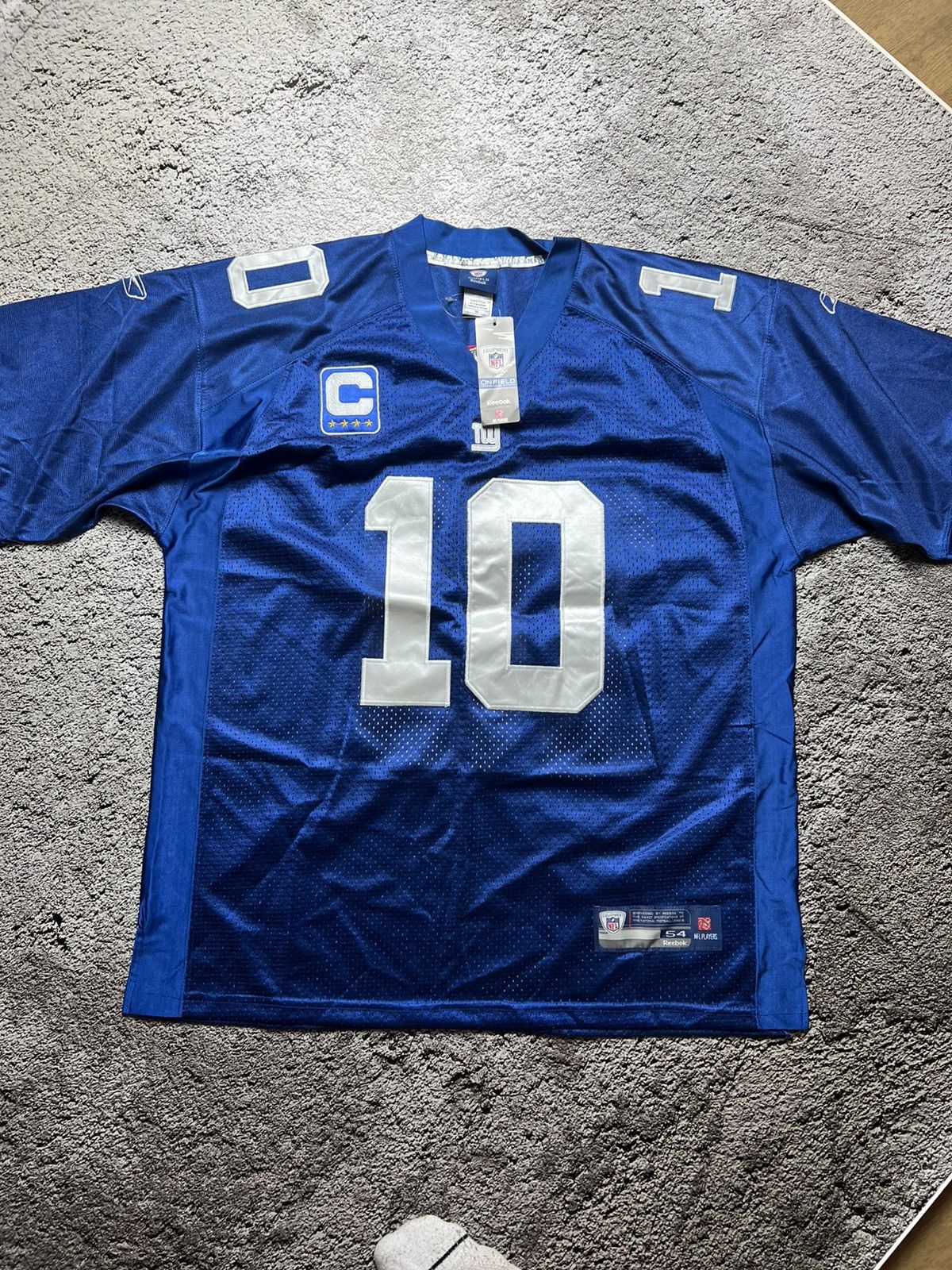 Reebok NWT‼️New York Giants NFL Eli Manning captain reebok jersey Size US XL / EU 56 / 4 - 1 Thumbnail