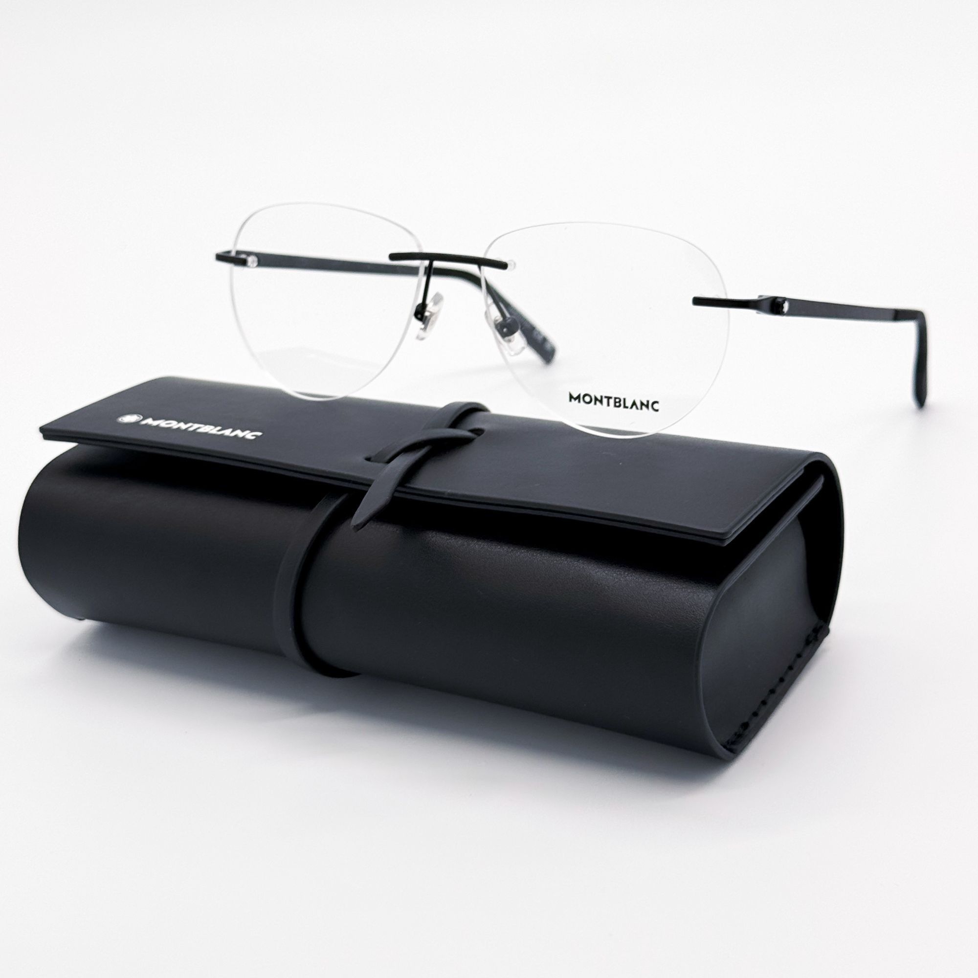 Montblanc NEW MONTBLANC EYEGLASSES MB0186O 001 BLACK MEN EYEWEAR Size ONE SIZE - 1 Thumbnail