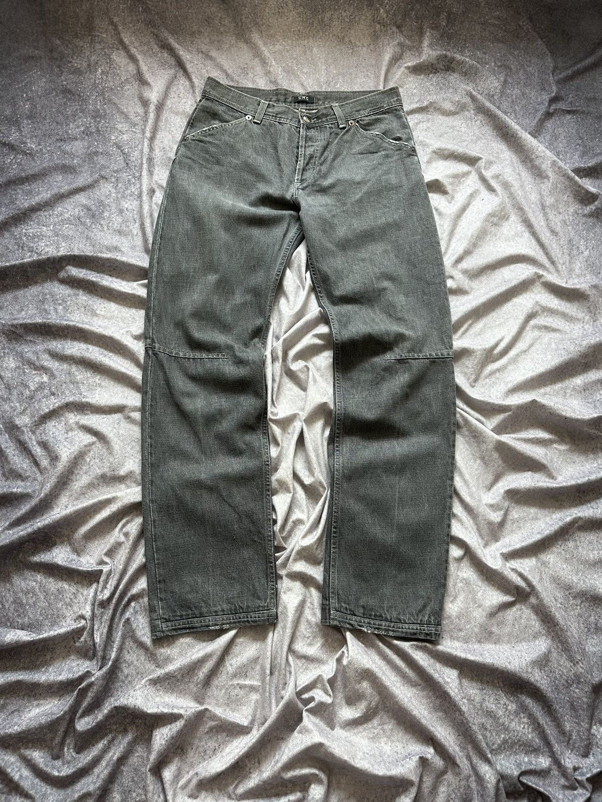 Costume National C'N'C Costume National Gray Constracted Straight Leg Jeans Size US 30 / EU 46 - 7 Thumbnail