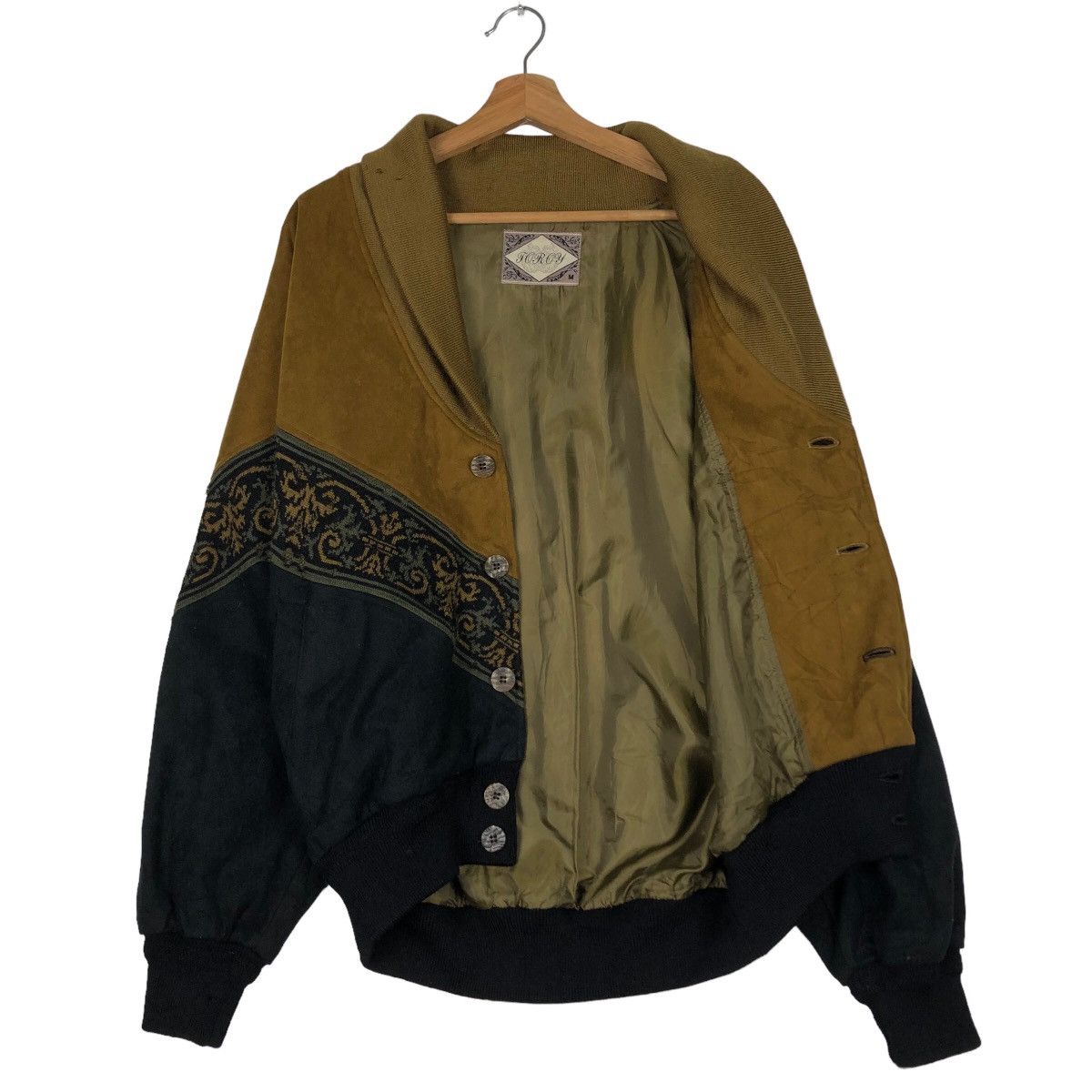 Japanese Brand 🔥90’s Vintage Leather Cardigan Navajo Native Toroy Japan Size US M / EU 48-50 / 2 - 9 Thumbnail
