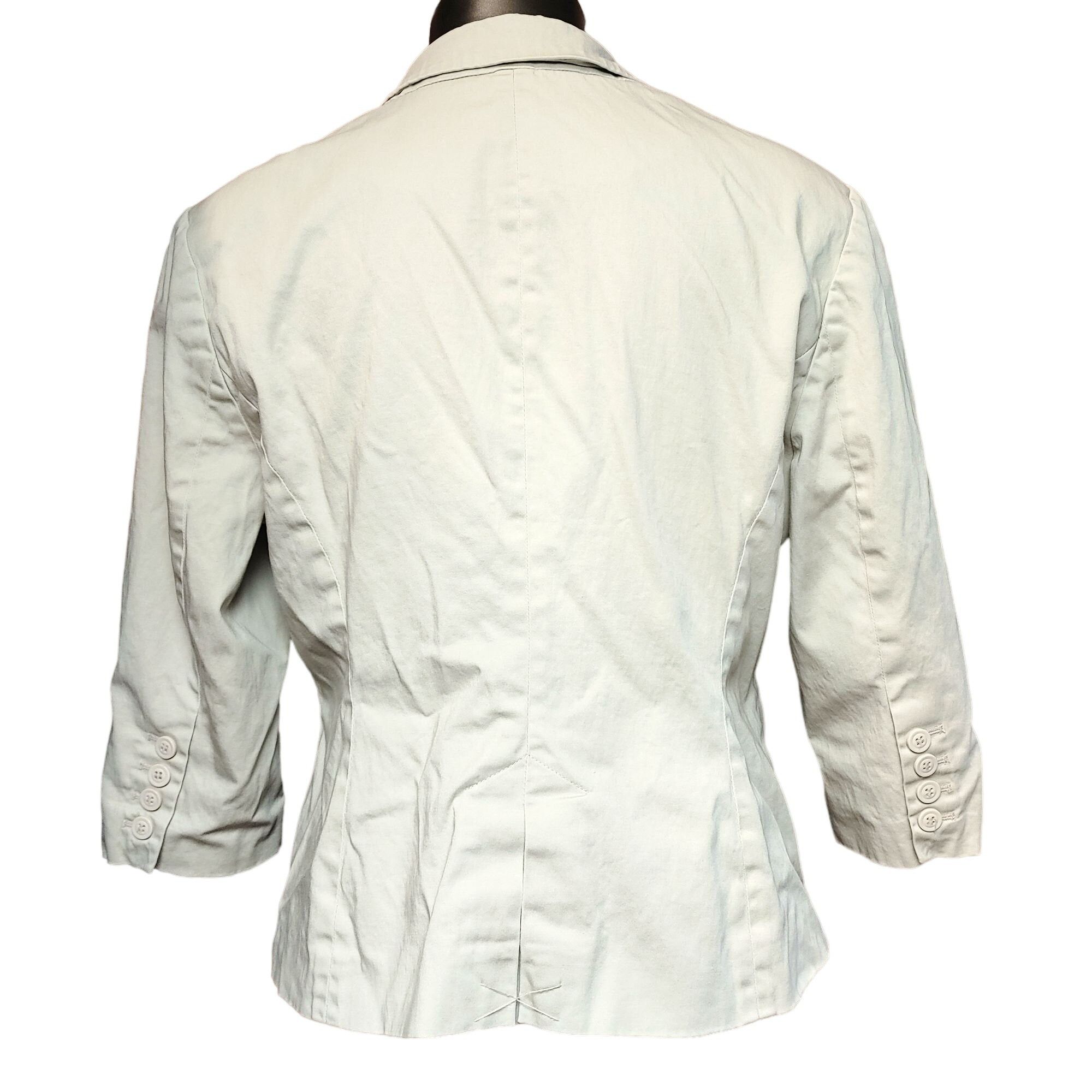 Other Grace Elements Women's 3/4 Sleeve Off White Button Down Jack Size XL / US 12-14 / IT 48-50 - 2 Thumbnail