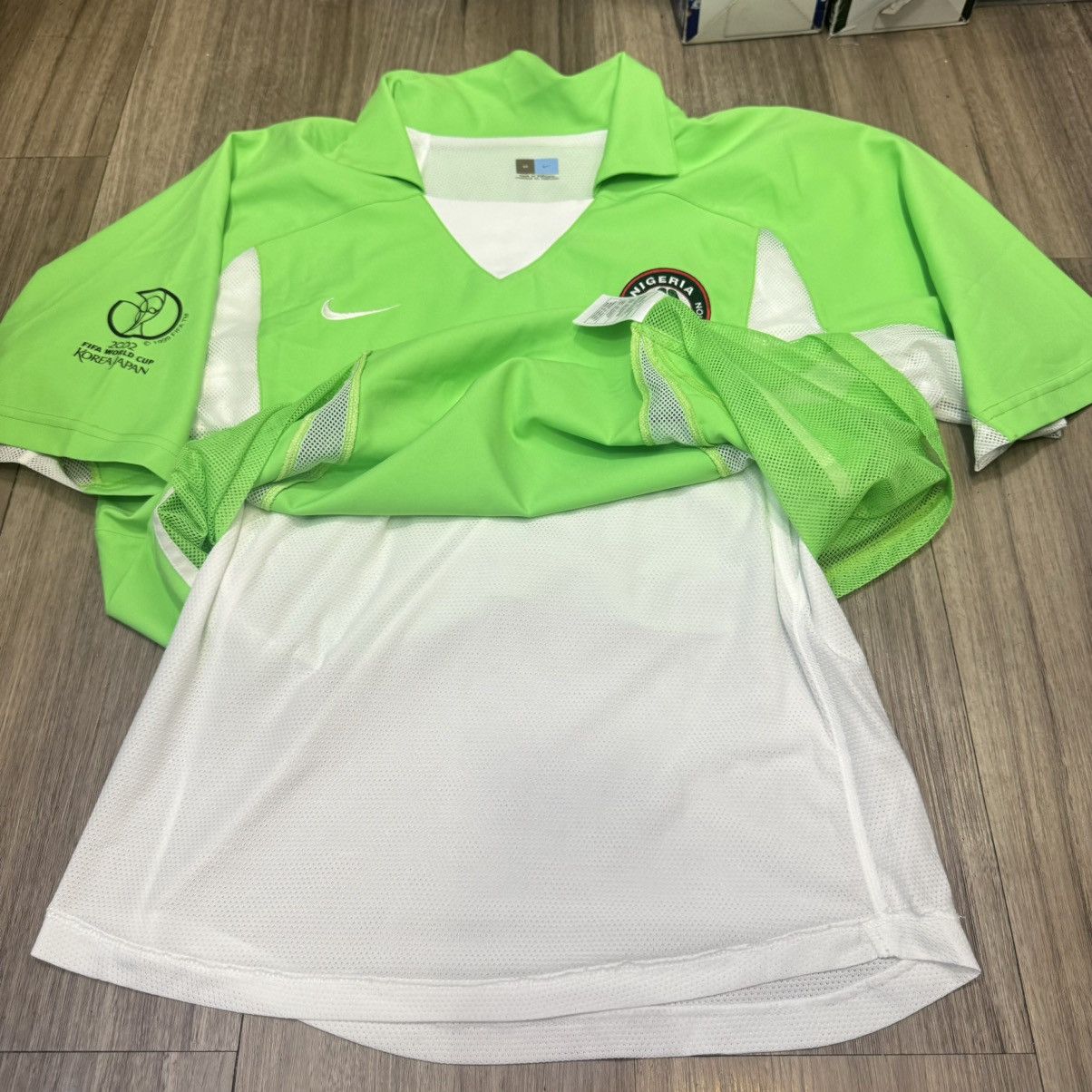 Nike Nigeria world cup 2002 player issue home shirt #6 West Size US M / EU 48-50 / 2 - 5 Thumbnail