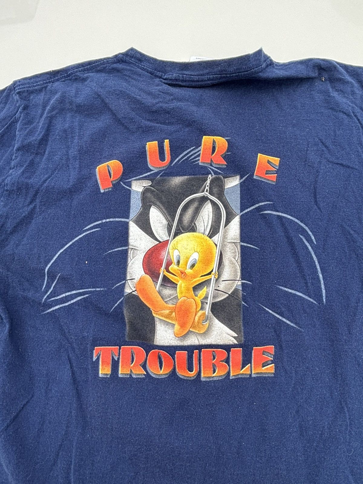 Vintage Vintage Looney Tunes 'Tweety Bird Pure Trouble' Double Sided Size US L / EU 52-54 / 3 - 6 Thumbnail