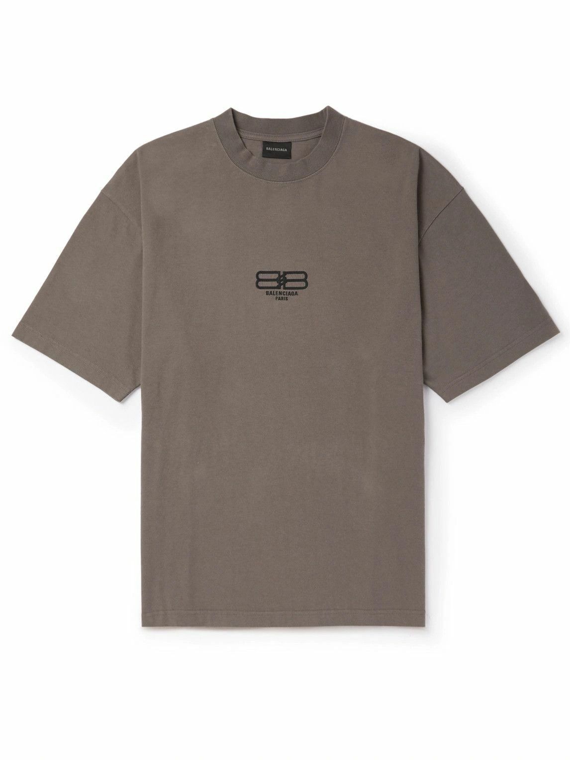 Balenciaga o1in1g0724 BB Paris Icon T-Shirt in Brown | Grailed