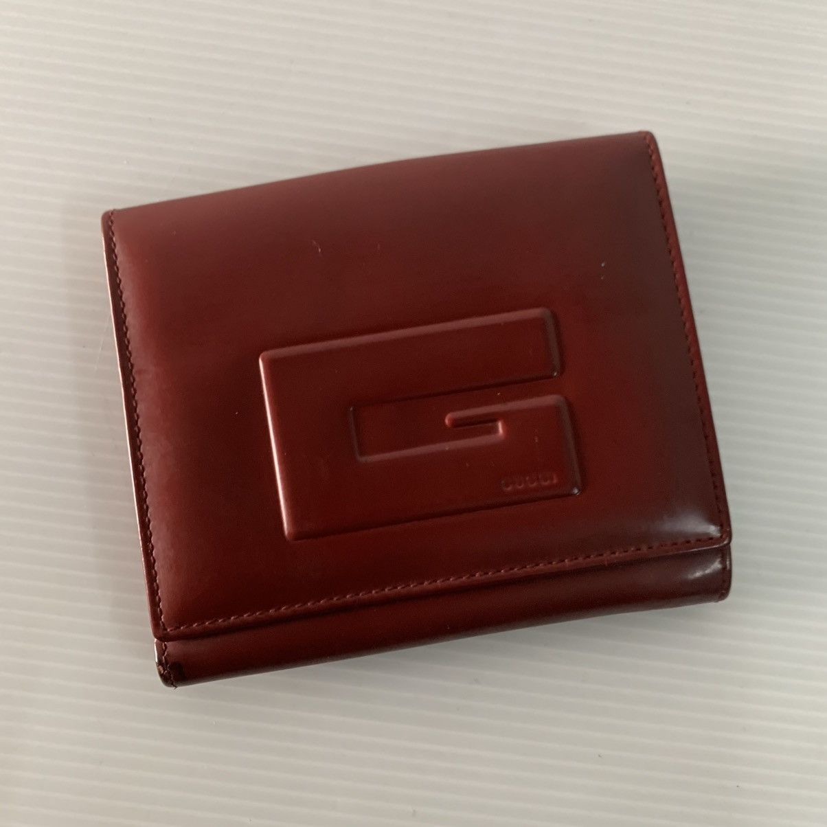 Gucci Gucci Leather Burgandy Wallet Size ONE SIZE - 2 Thumbnail