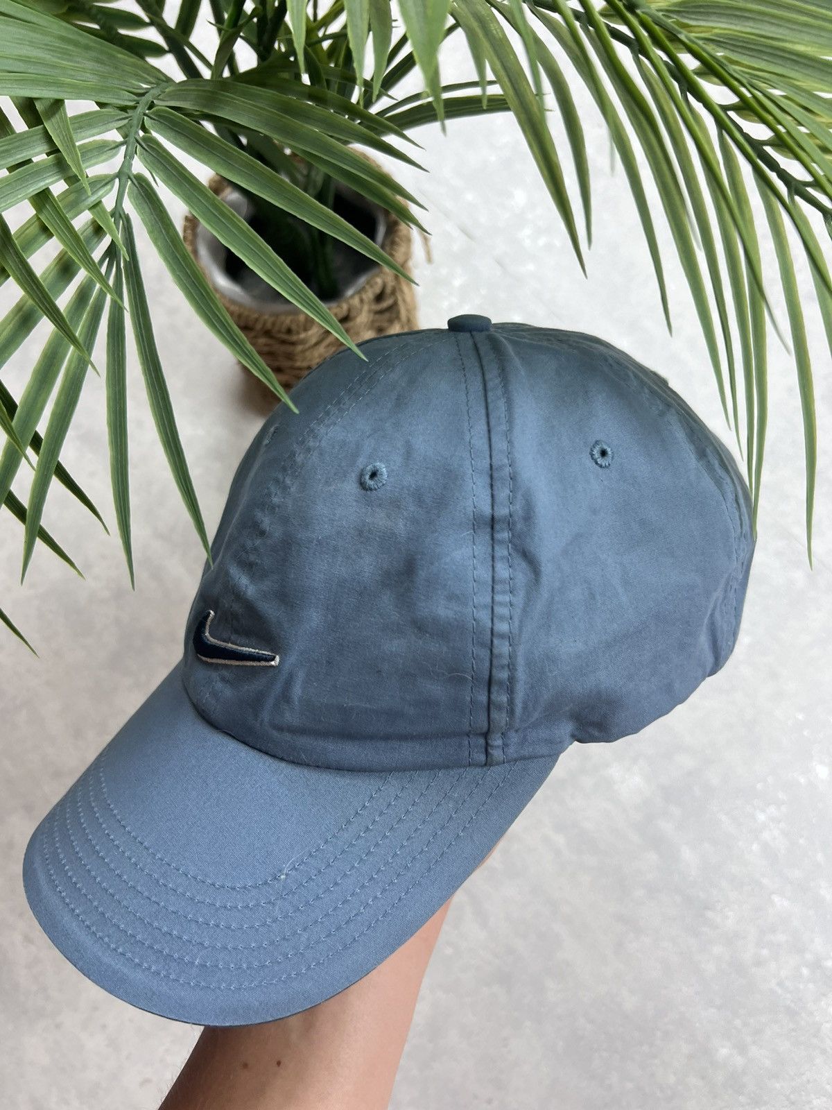Nike 90s Nike Central Swoosh Vintage Y2K Retro Cap Hat Size ONE SIZE - 3 Thumbnail