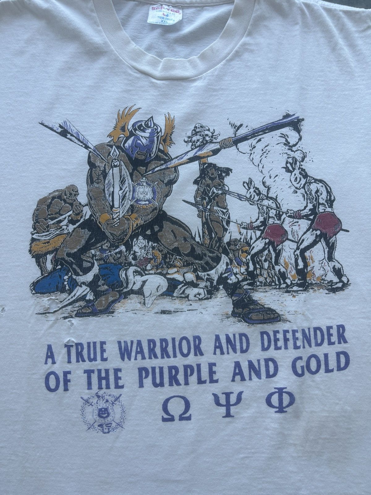 Vintage Crazy Vintage 90s Frat Graphic Tee Size US XXL / EU 58 / 5 - 3 Thumbnail