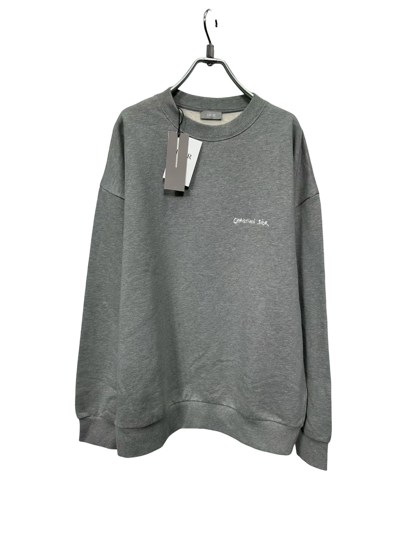 Dior Dior Embroidered Script Logo Sweatshirt L Size US L / EU 52-54 / 3 - 1 Thumbnail