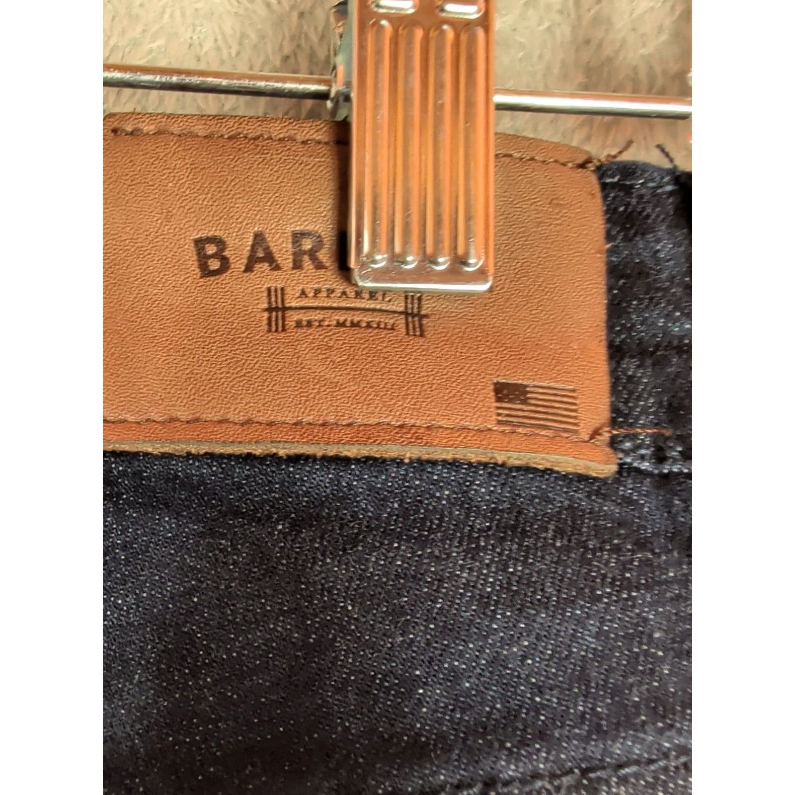 Vintage Barbell Apparel Jeans Mens 34x32 Straight Athletic Fit Stretch Dark Blue Denim 5-Pocket USA Preppy Classic Solid Blue Mid Rise Mens Jeans Size US 34 / EU 50 - 6 Thumbnail