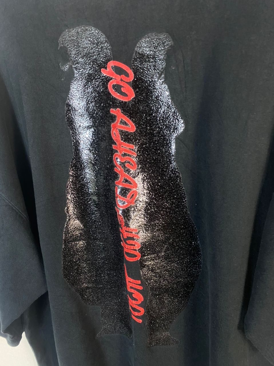 Japanese Brand × Vintage ‘Go ahead hip hop’ iron on printed tshirt by meltdown Size US XXL / EU 58 / 5 - 7 Thumbnail
