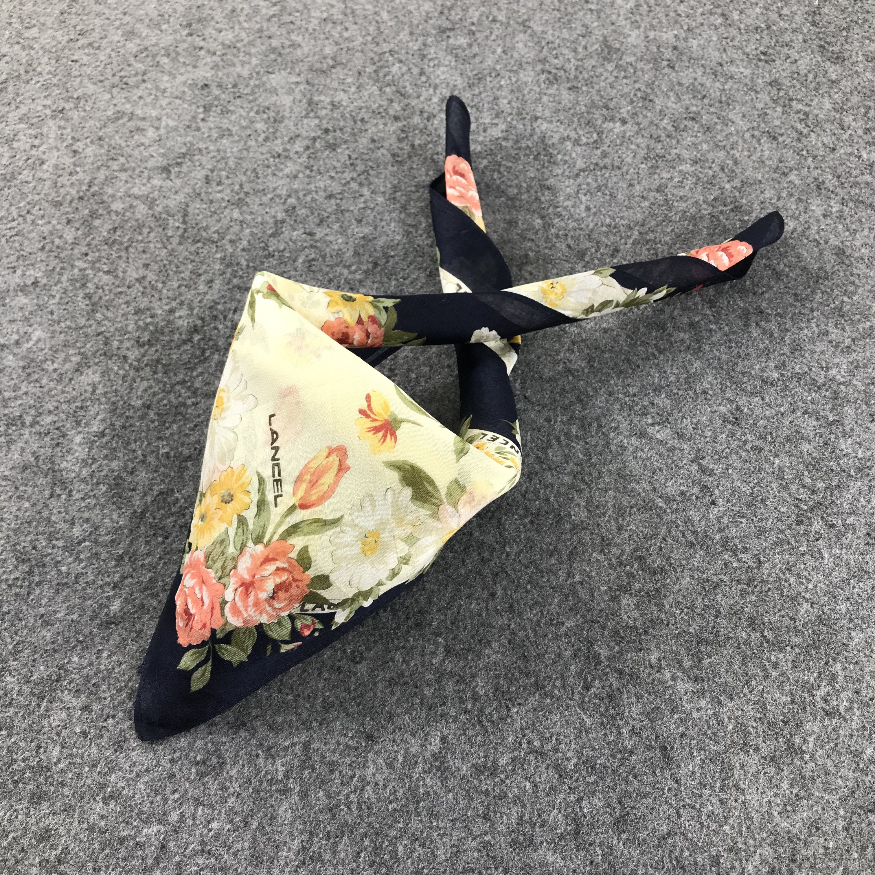 Lancel Lancel Floral Handkerchief Neckerchief Bandana H275 Size ONE SIZE - 3 Thumbnail