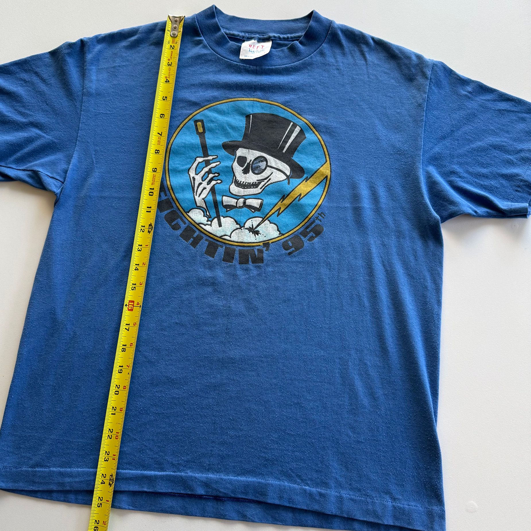 Vintage 1980s USAF 95th Fighter Squadron "Boneheads" Tee Size US L / EU 52-54 / 3 - 10 Thumbnail
