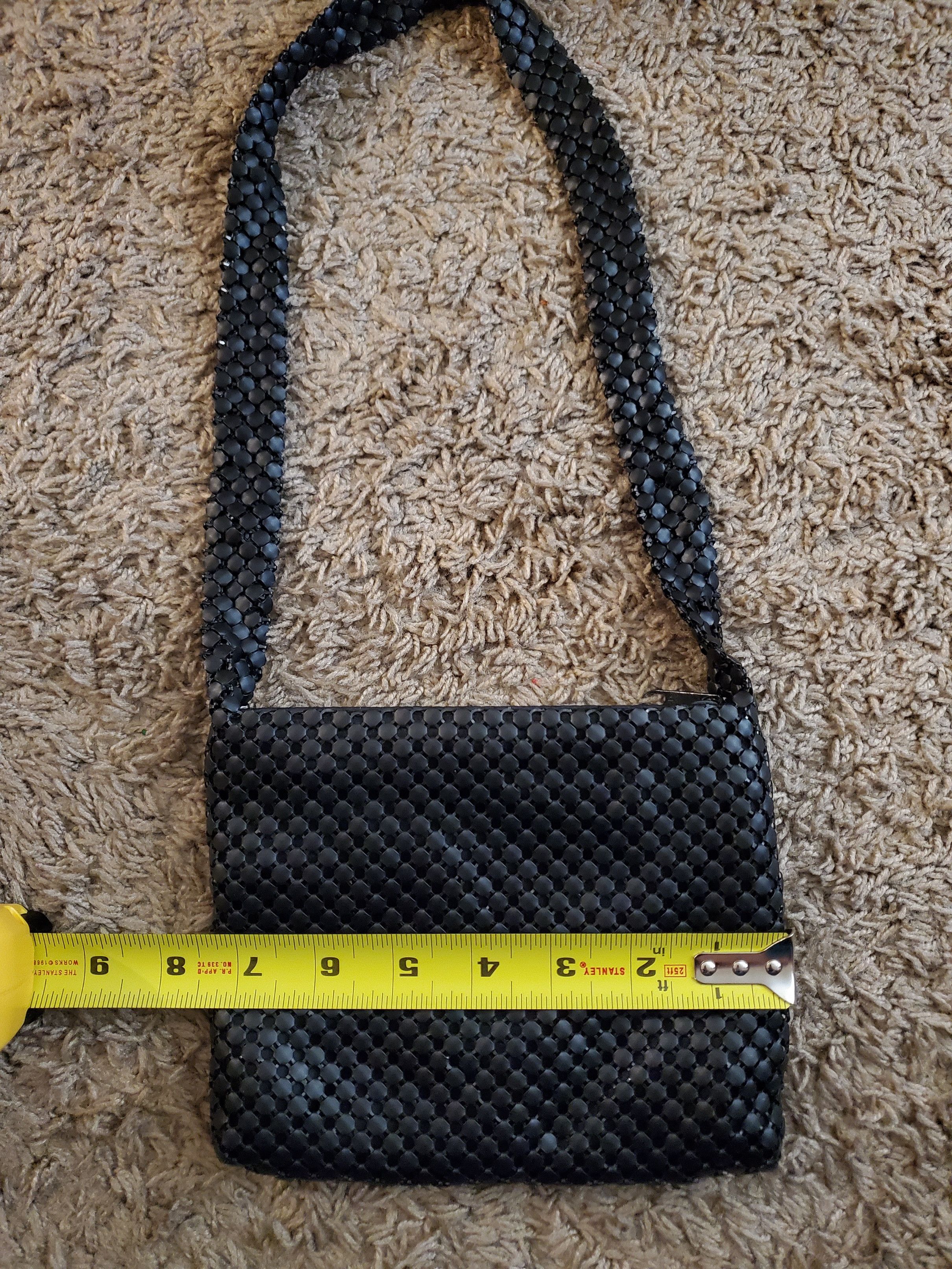 Vintage *NWOT* Unique + Vintage black metal mesh mini shoulder bag Size ONE SIZE - 7 Thumbnail