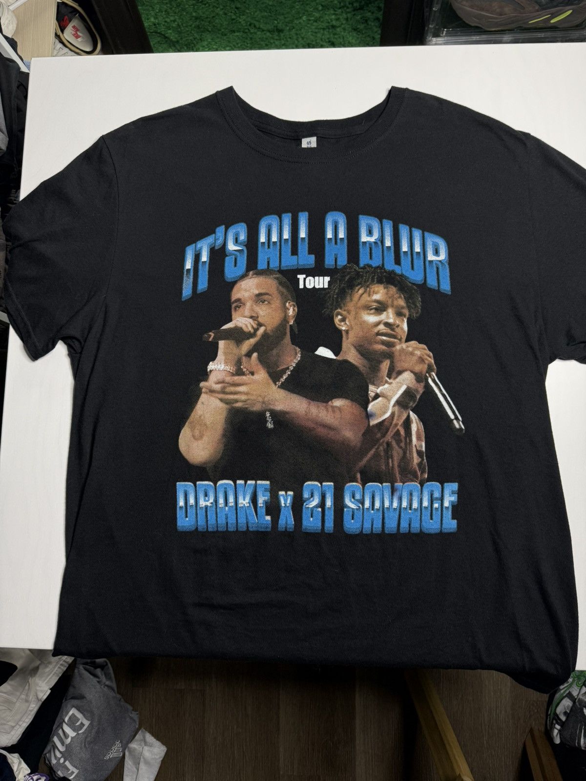 Other Bootleg Drake It’s All A Blur Tour Tee “Black” (XL) PREOWNED Size US XL / EU 56 / 4 - 3 Thumbnail