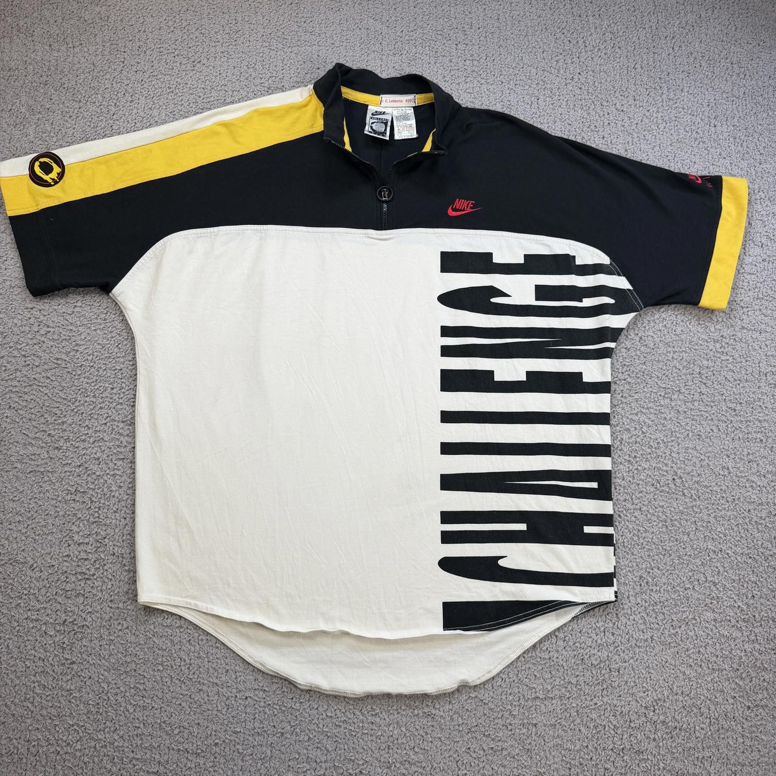 Nike Vintage 90s Nike Challenge Shirt Mens XL Tennis Andre Agassi Size US XL / EU 56 / 4 - 1 Thumbnail