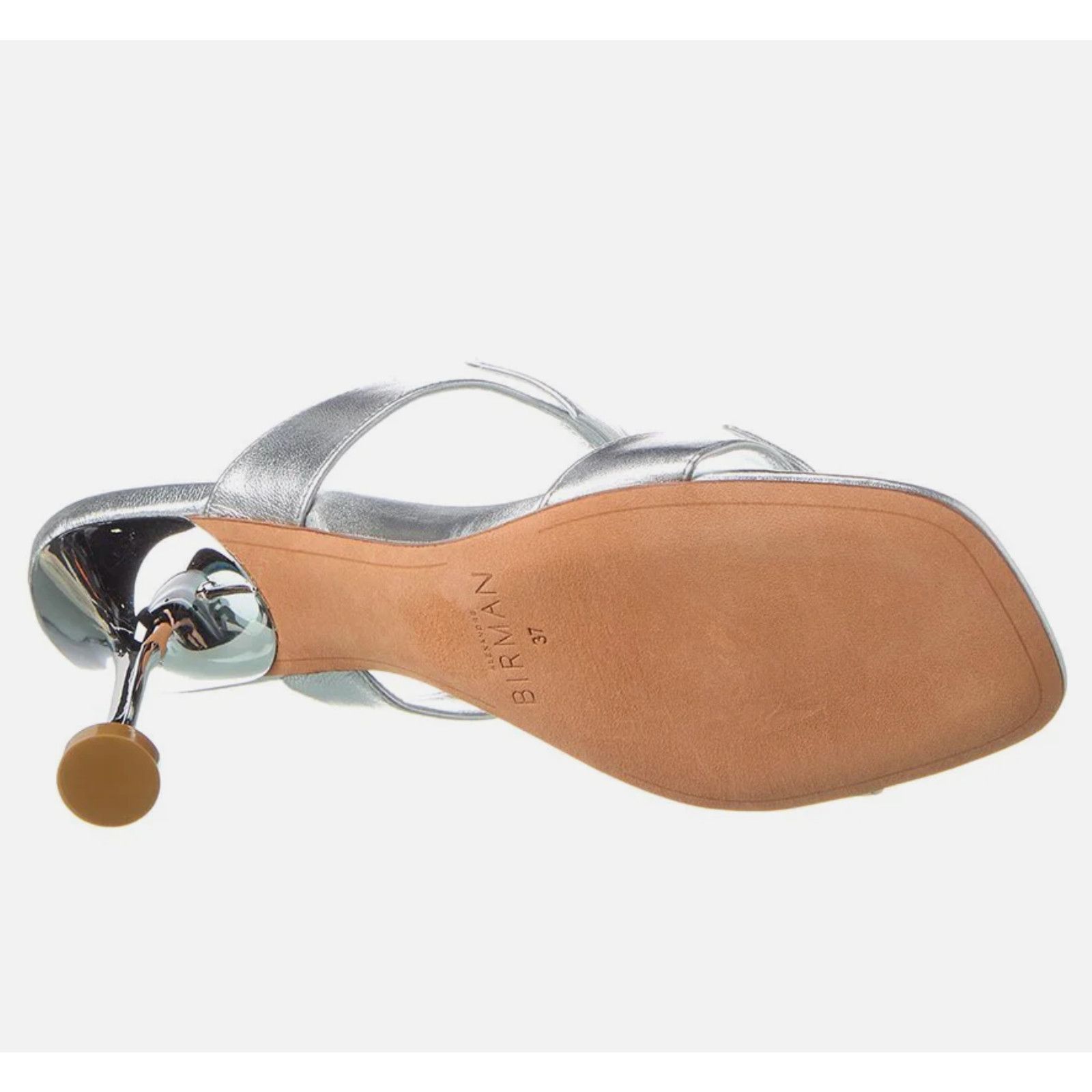 Alexandre Birman Alexandre Birman Clarita Square Leather Sandal Silver EU39 Size US 8.5 / IT 38.5 - 4 Thumbnail