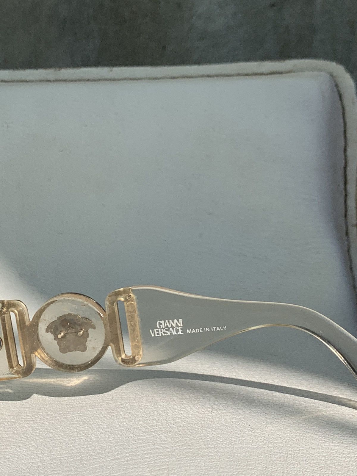 Versace Vintage Medusa Transparent Sunglasses Size ONE SIZE - 8 Thumbnail