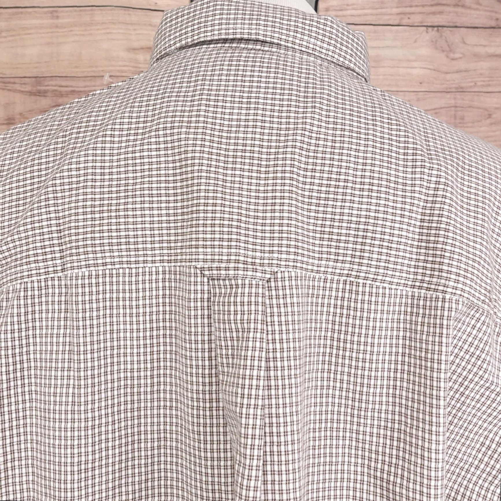 Chaps Chaps Shirt Mens XL Brown Plaid Button-Down Long Sleeve Easy Care Crest Size US XL / EU 56 / 4 - 5 Thumbnail
