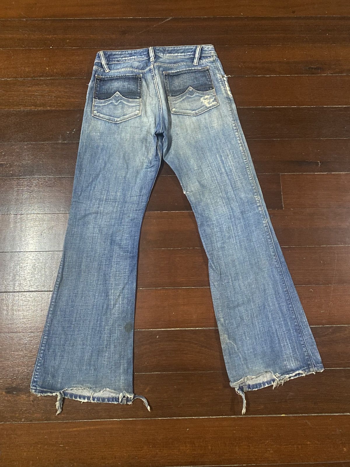 Diesel Vintage y2k Diesel Jeans Flared boot cut distressed wide Size US 33 - 8 Thumbnail