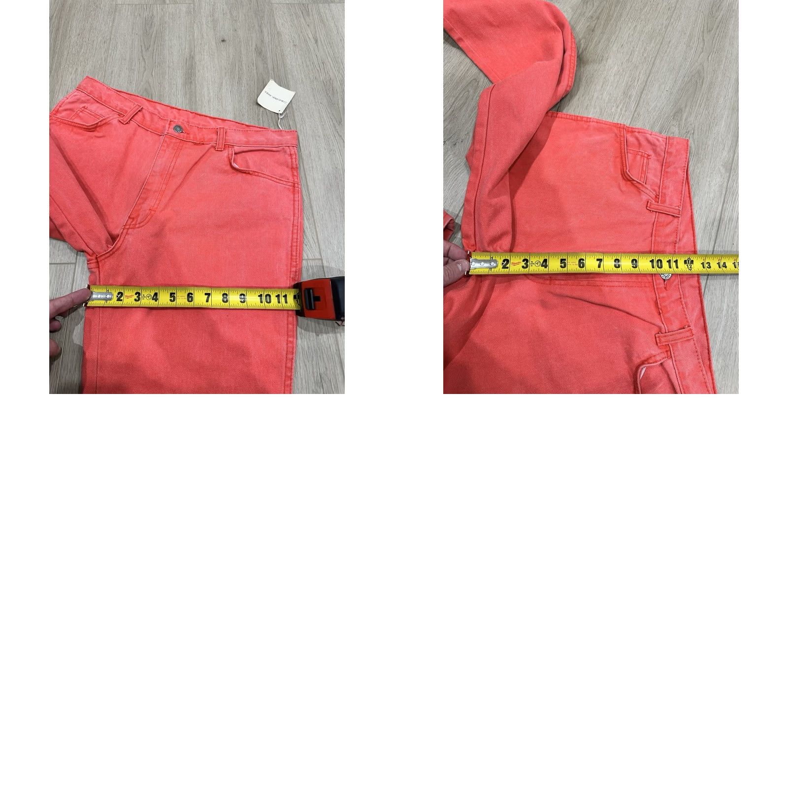 Calvin Klein VINTAGE Calvin Klein Jeans 35x35 USA MADE CK Red Denim Mens Jeans Size US 35 - 10 Thumbnail