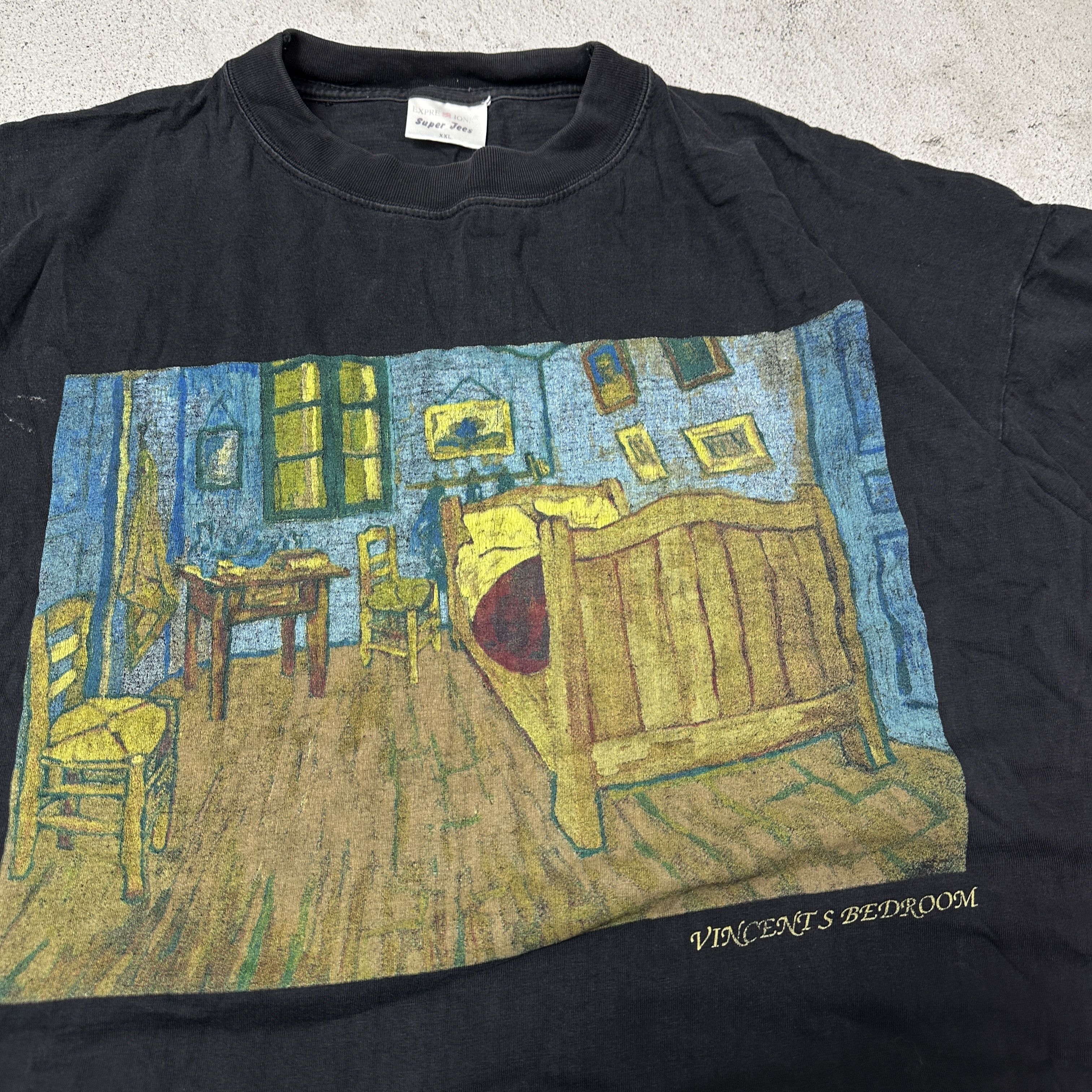 Vintage Vintage Old School Vincent Van Gogh Bedroom Art Tee 90s Size US XXL / EU 58 / 5 - 2 Thumbnail