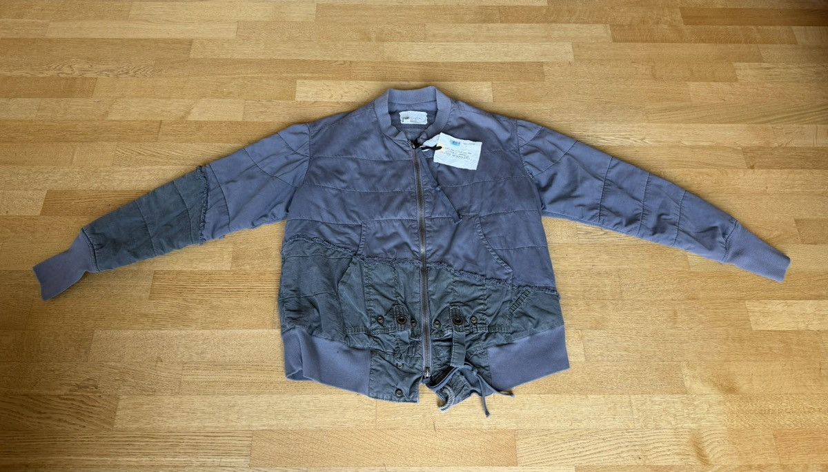 Greg Lauren NWOT 2500$ 50/50 Quilted Charcoal Flight Jacket Size US L / EU 52-54 / 3 - 2 Thumbnail