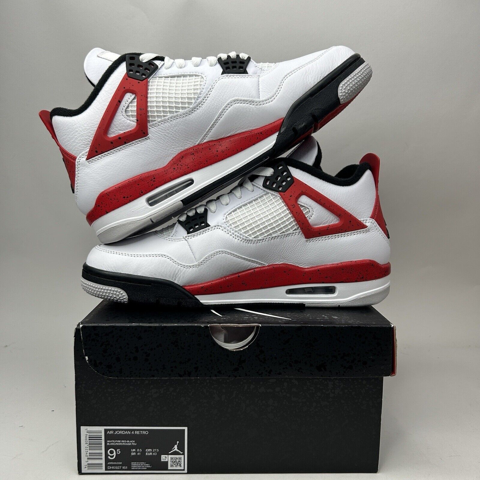 Jordan Brand Nike Air Jordan 4 Retro “Red Cement” 2023 Size US 9.5 / EU 42-43 - 3 Thumbnail