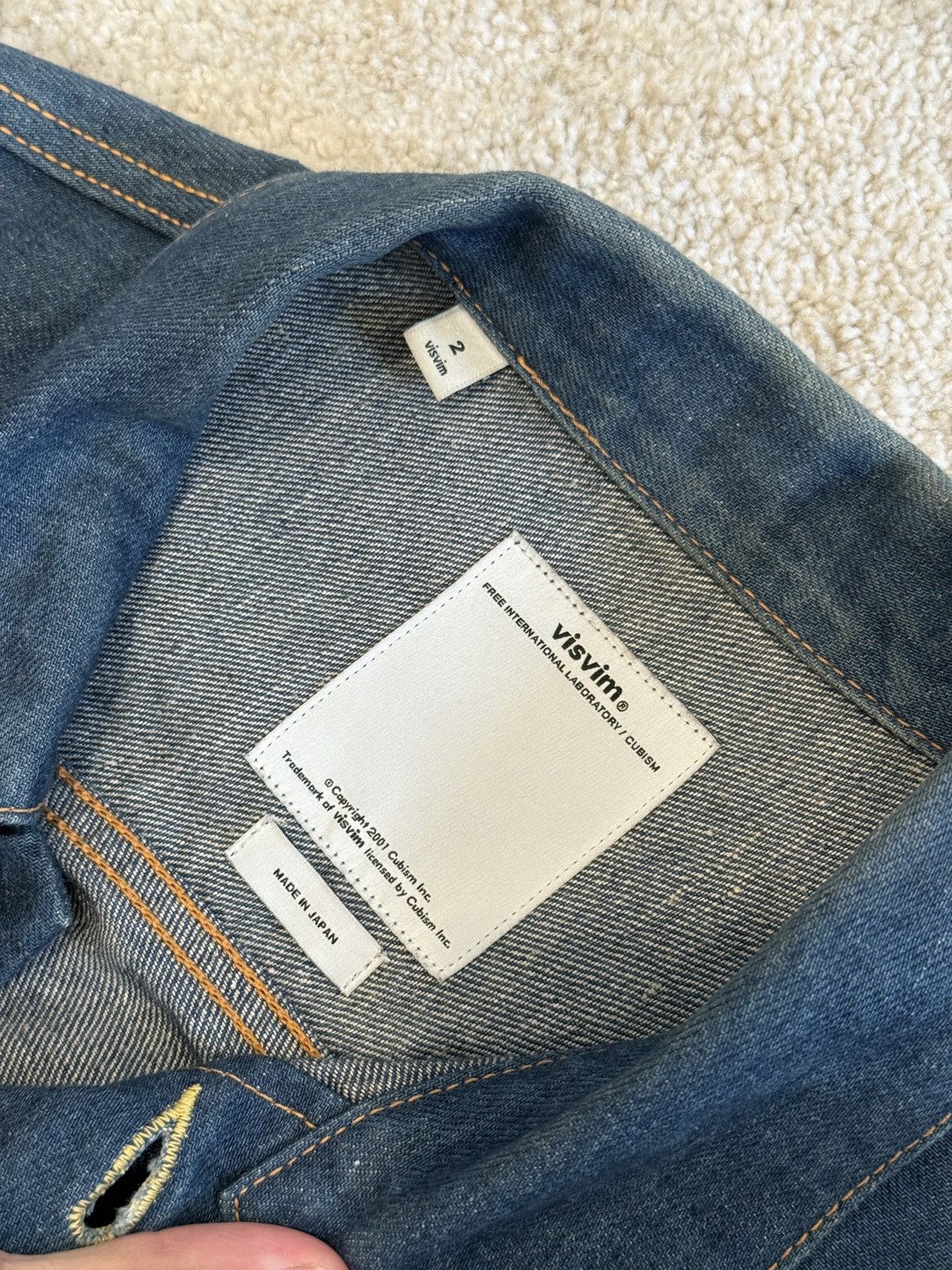 Visvim VISVIM 101 Social Sculpture Denim Jacket Size US S / EU 44-46 / 1 - 3 Thumbnail