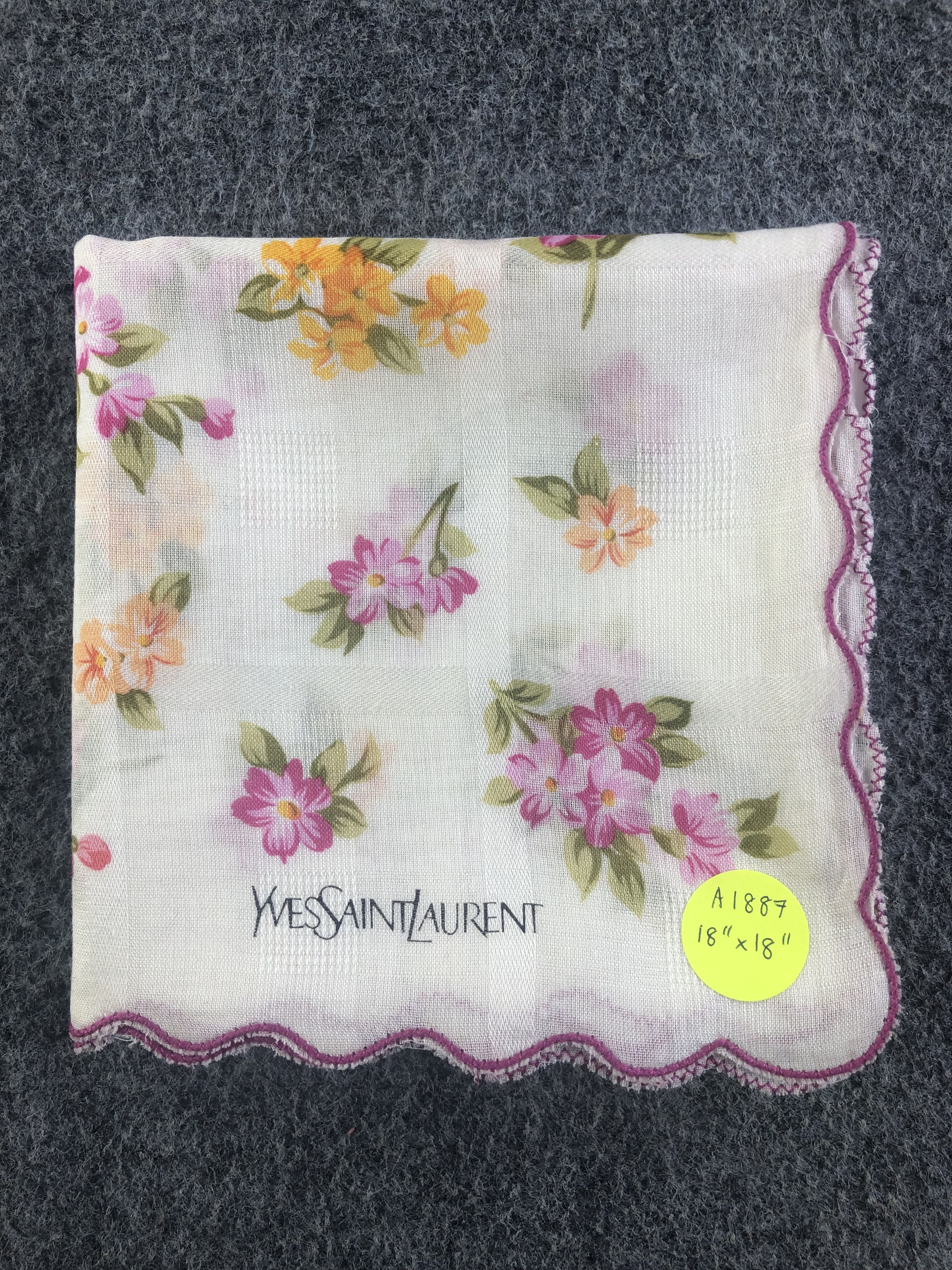 Yves Saint Laurent Yves Saint Laurent Handkerchief / Bandana / Neckerchief Size ONE SIZE - 6 Thumbnail
