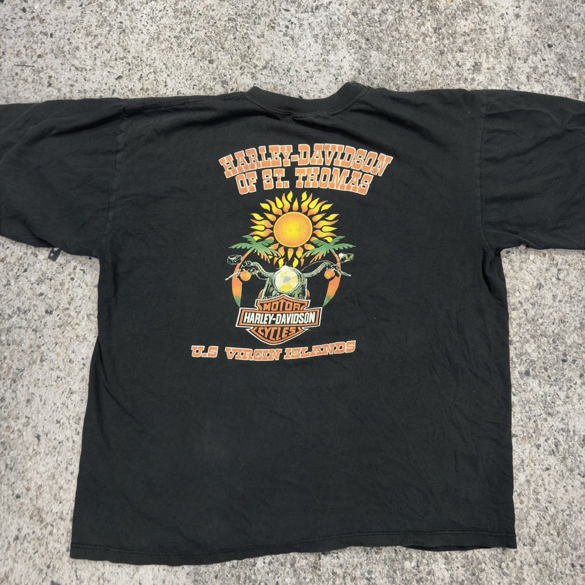 Harley Davidson Thrashed Faded Distressed Harley Chrome Shirt ERD Grunge Size US L / EU 52-54 / 3 - 13 Thumbnail